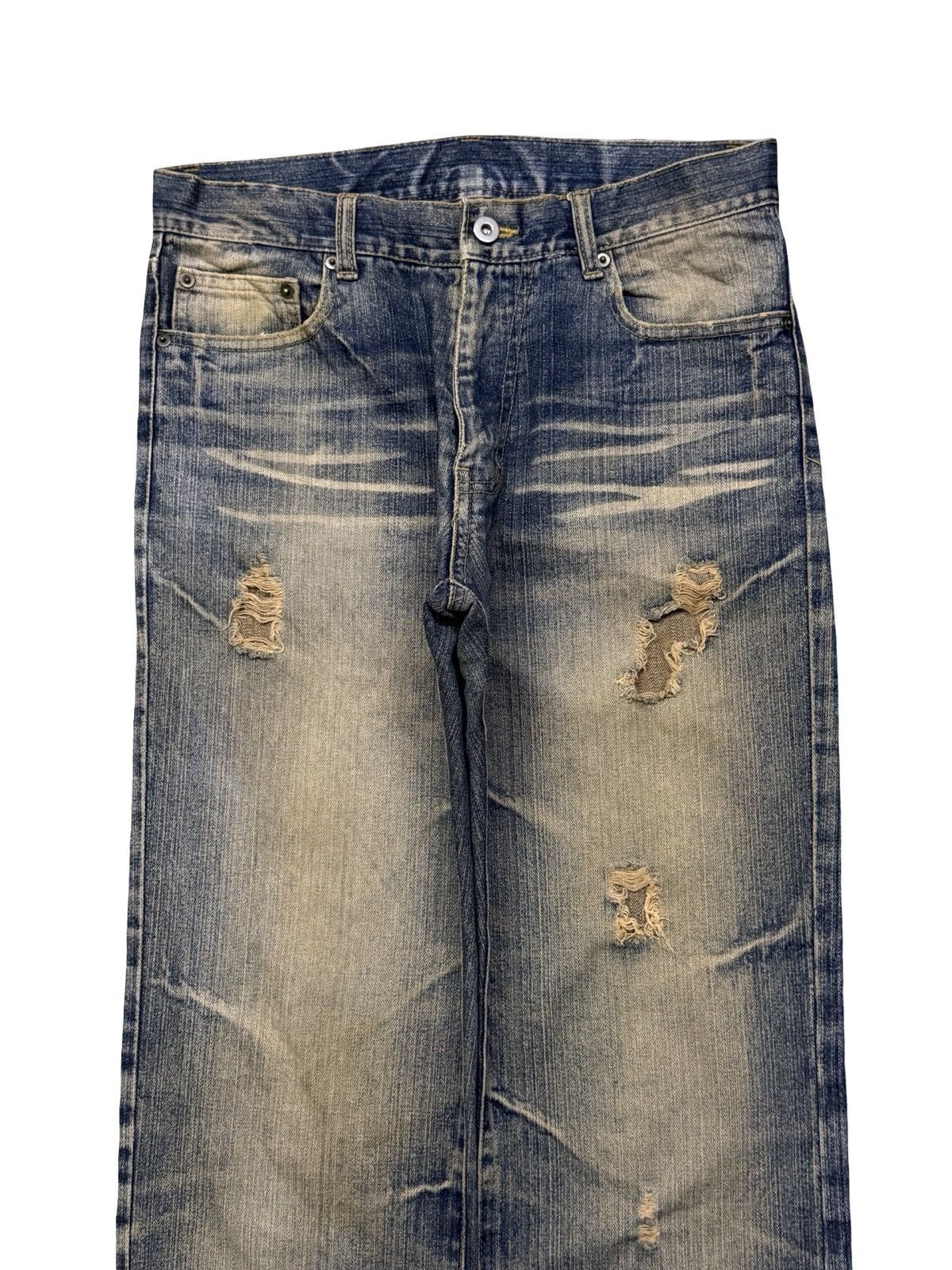 Hysteric Glamour Vintage Y2K Japanese Brand distressed jeans Crazy Fade | W31 Size US 31 - 4 Thumbnail