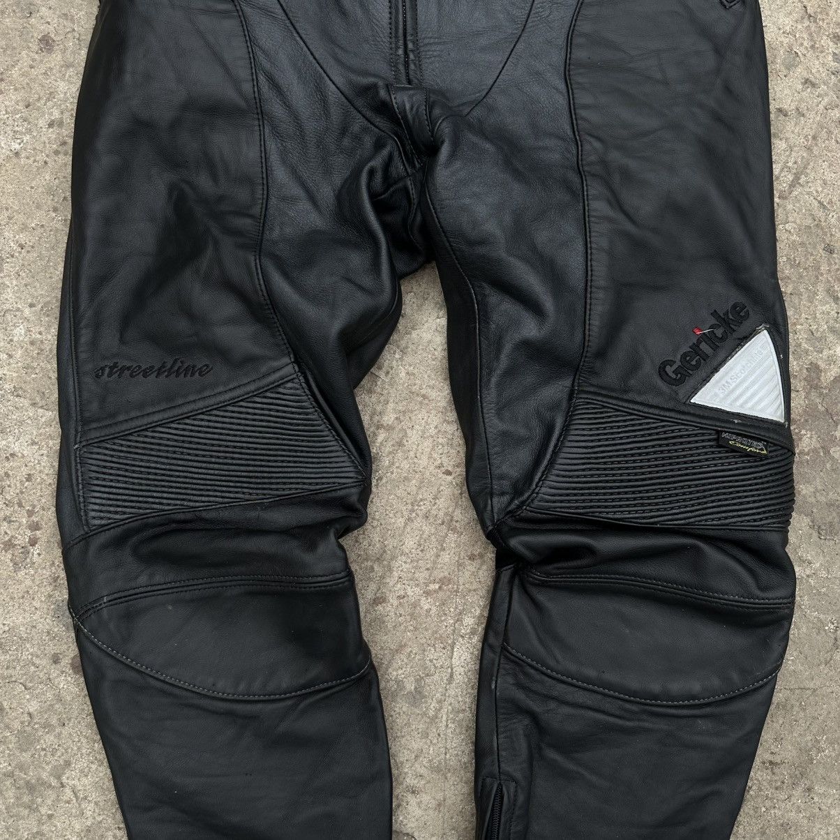 Genuine Leather × Japanese Brand Vintage Japanese Style Moto Leather Pants Crazy Fit Y2K Size US 30 / EU 46 - 4 Thumbnail