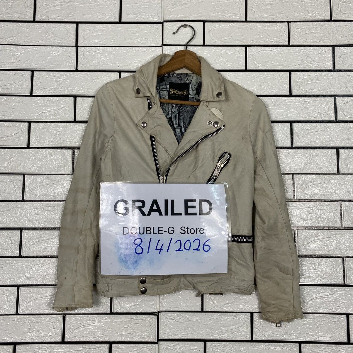 Hysteric Glamour 📌Vintage Double Collar Biker Leather Jacket RNA Inc Size US M / EU 48-50 / 2 - 1 Thumbnail