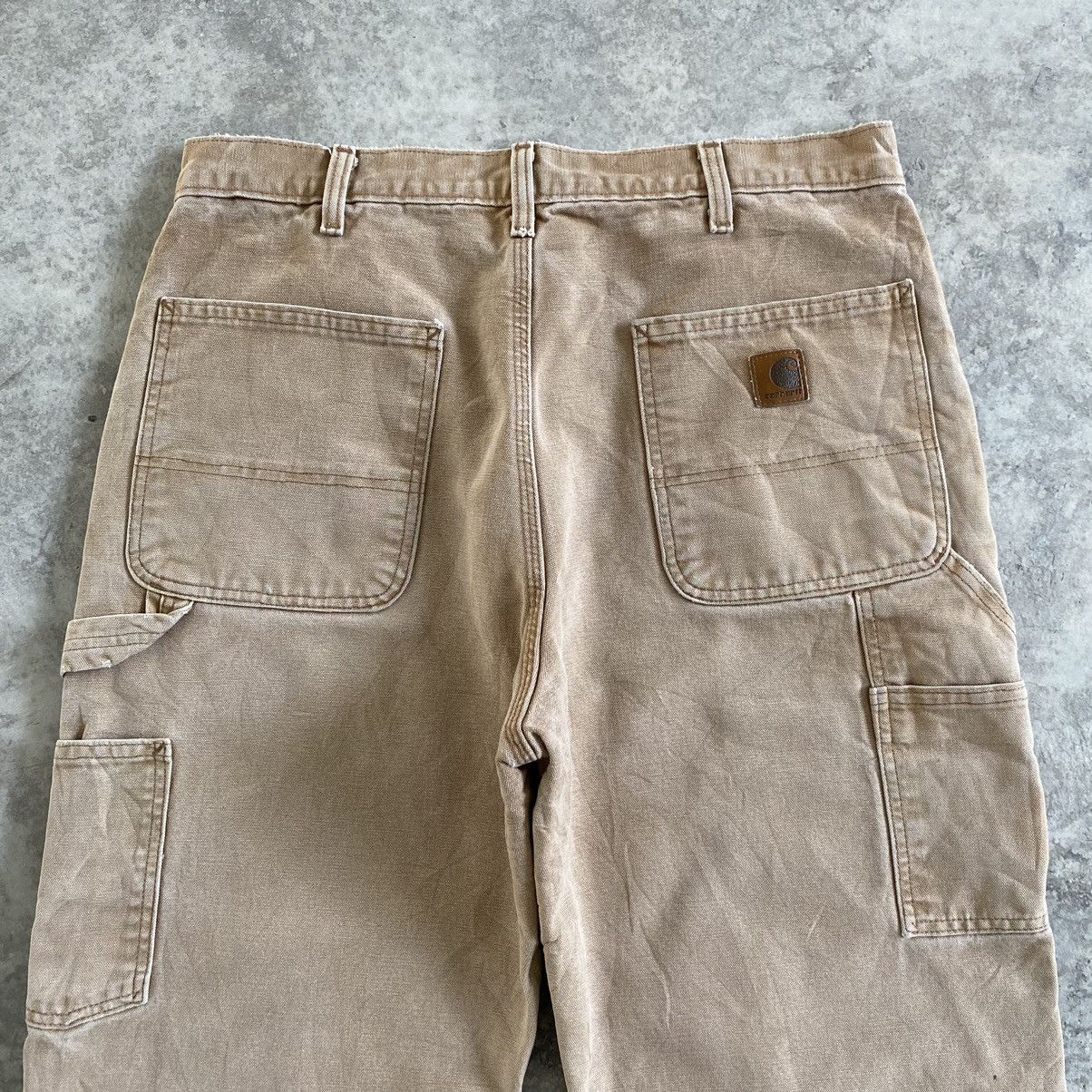 Carhartt Vintage Carhartt Blanket Lined Faded Tan Carpenter Pants Size US 34 / EU 50 - 20 Thumbnail