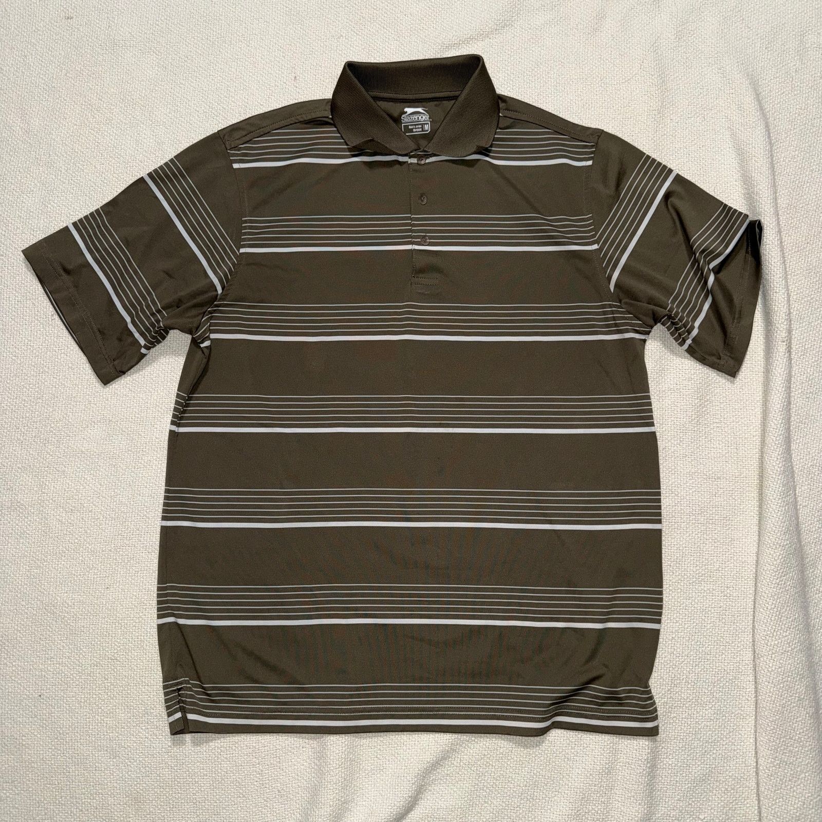 Other Slazenger Striped Performance Polo | Sz M Size US M / EU 48-50 / 2 - 2 Thumbnail