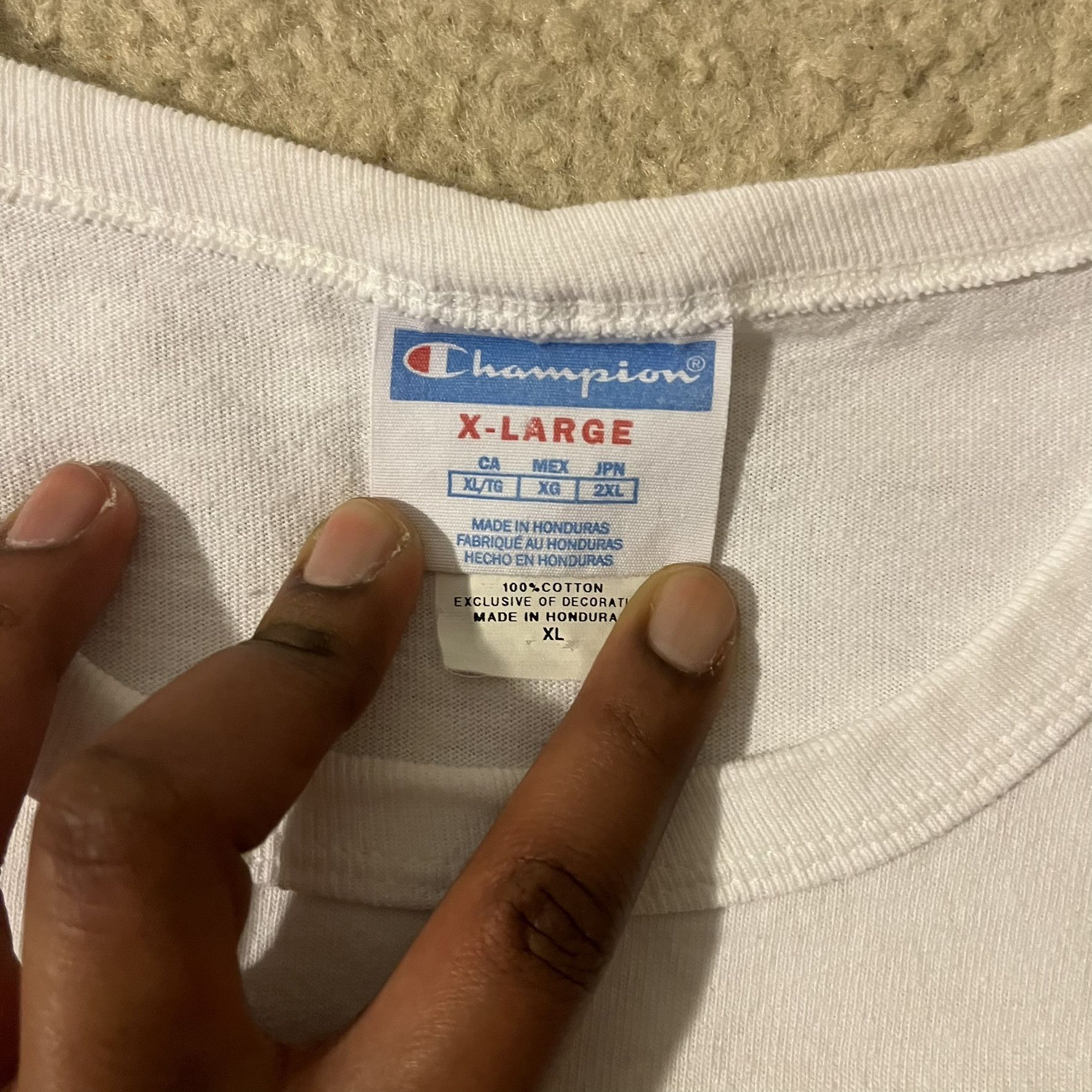 Champion VTG 00s Champion Brand Logo Crewneck Long Sleeve Graphic Tee Size US XL / EU 56 / 4 - 6 Thumbnail
