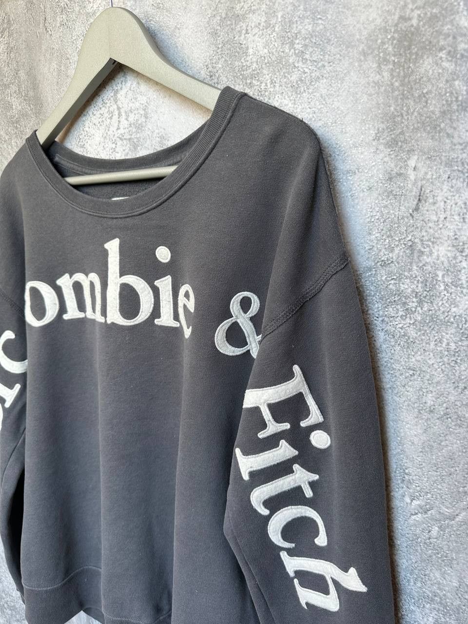Abercrombie & Fitch Abercrombie & Fitch Soft Collection Oversized Logo Sweater Size L / US 10 / IT 46 - 6 Thumbnail