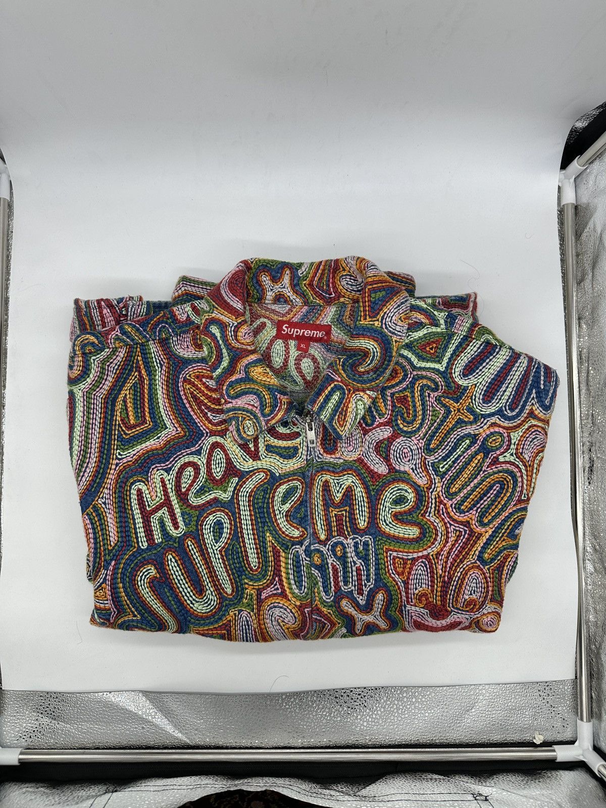 Supreme Suprême Multicolor Chainstitch Denim Jacket | Grailed