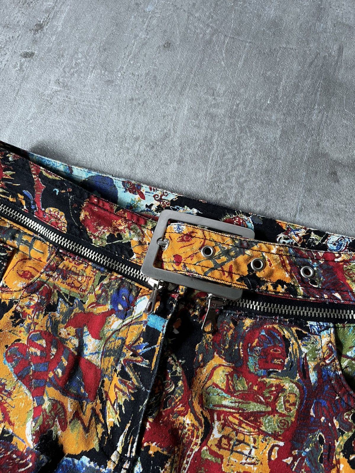 Jean Paul Gaultier Jean Paul Gaultier S/S 00 Basquiat painting all over pants Size US 30 / EU 46 - 8 Thumbnail