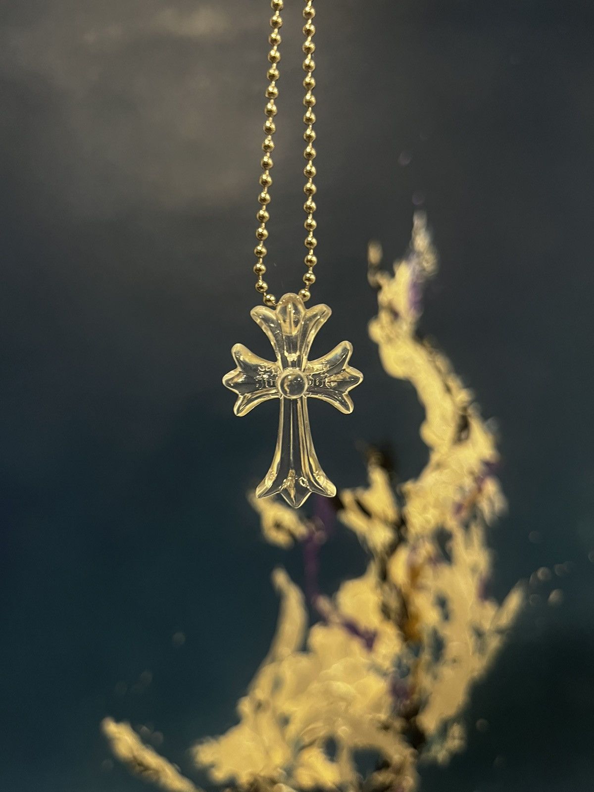 Chrome hearts silicone necklace (crystal) main image 0