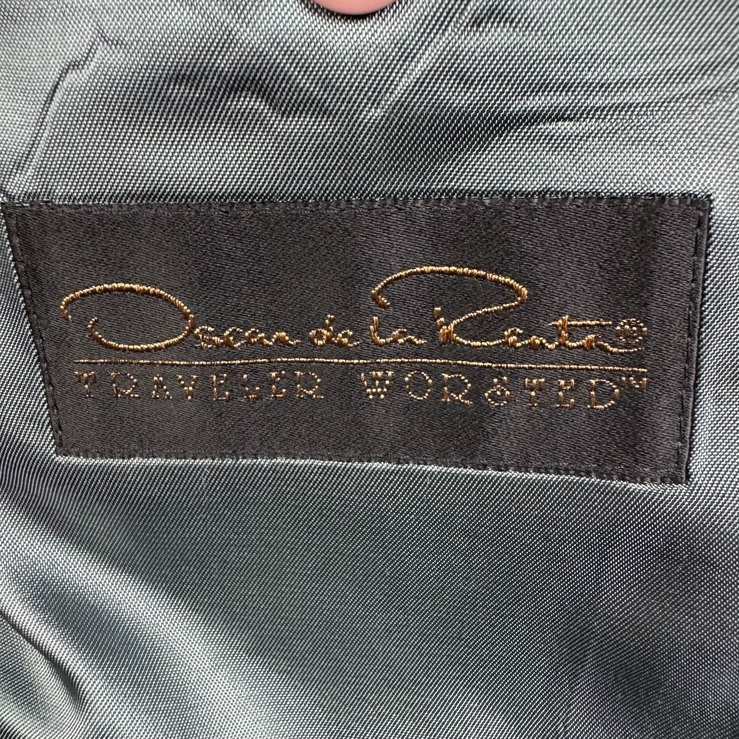 Oscar De La Renta Oscar De La Renta Men's Wool 2-Button Blazer Jacket Gray • 4 Size 46R - 4 Thumbnail