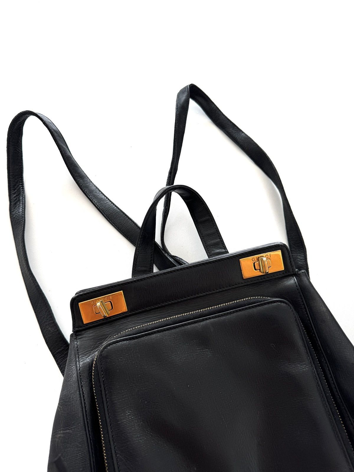 Gucci Gucci Leather Backpack Vintage Size ONE SIZE - 2 Thumbnail