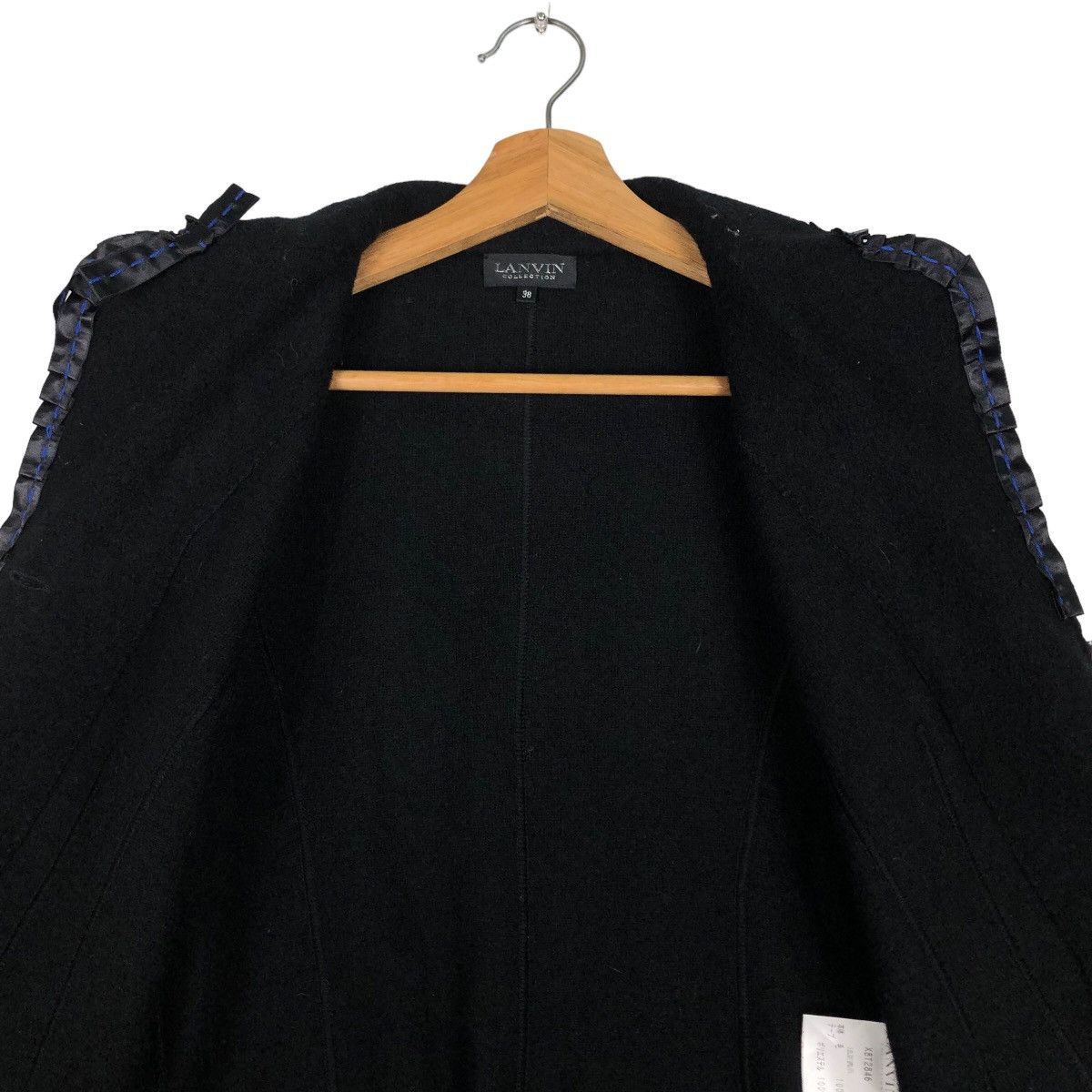 Lanvin 🔥Rich Black Cropped Jacket Lanvin Collection Size US M / EU 48-50 / 2 - 12 Thumbnail