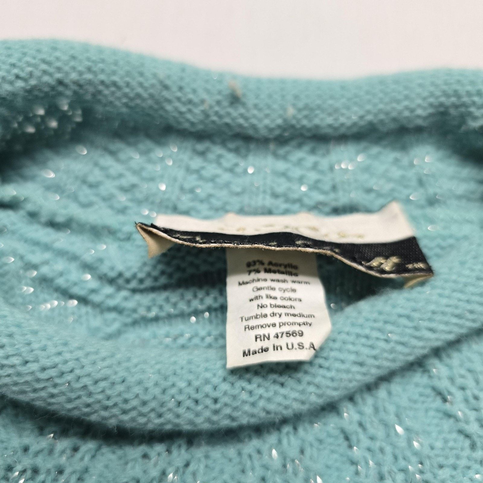 Vintage Vintage Dana Scott Sweater L Geometric Knit Pullover 90s Size L / US 10 / IT 46 - 5 Thumbnail