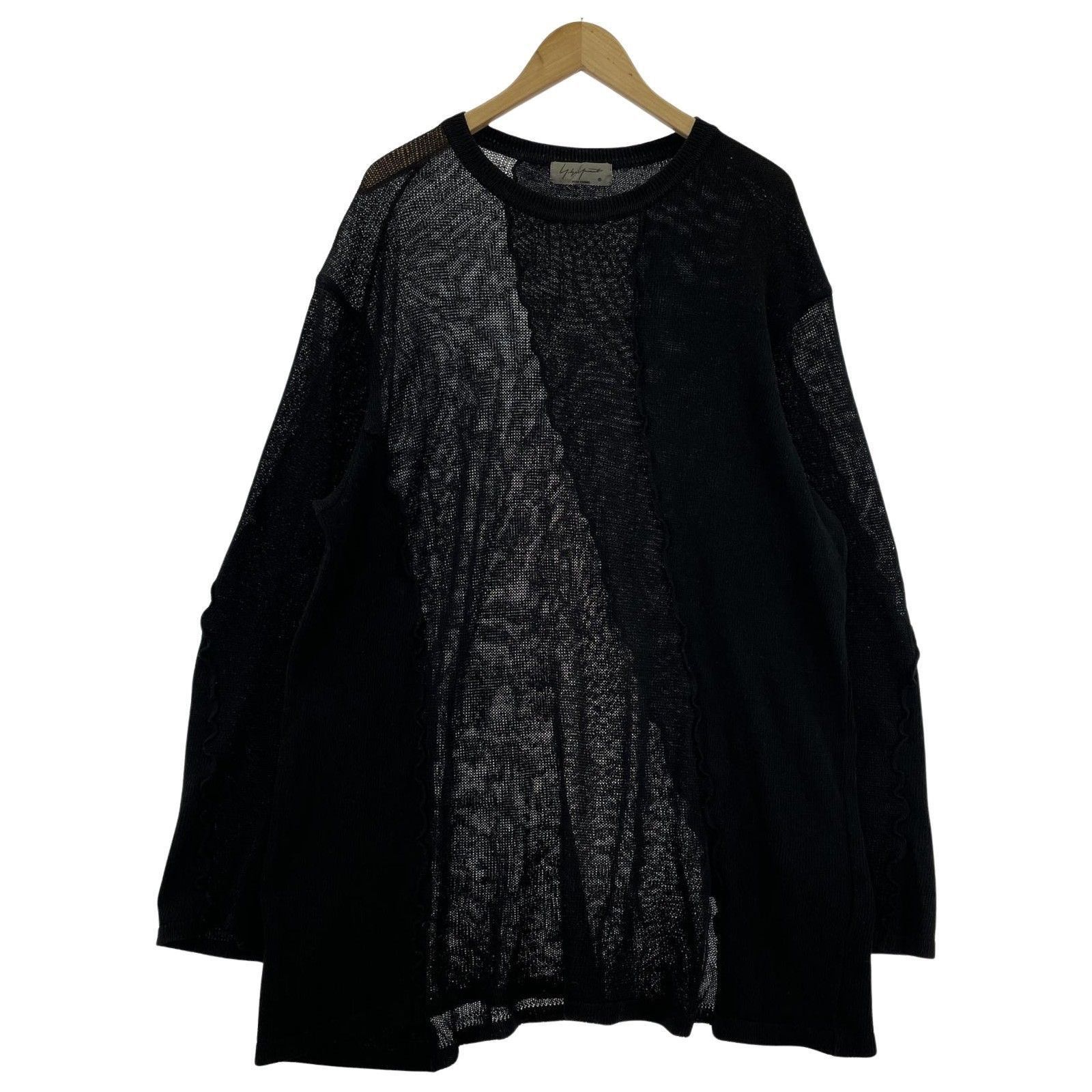 yohji yamamoto POUR HOMME 19ss black/cotton knit