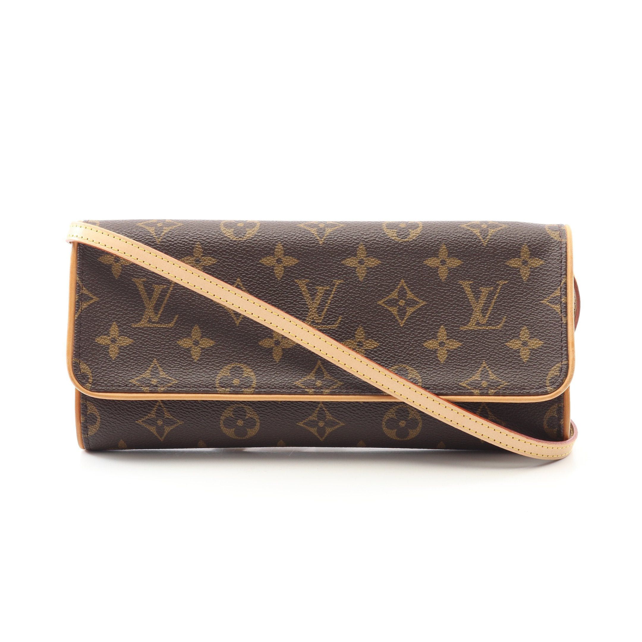 Louis Vuitton Louis Vuitton Pochette Twin Gm Monogram Shoulder Bag Leather Brown Size ONE SIZE - 1 Thumbnail