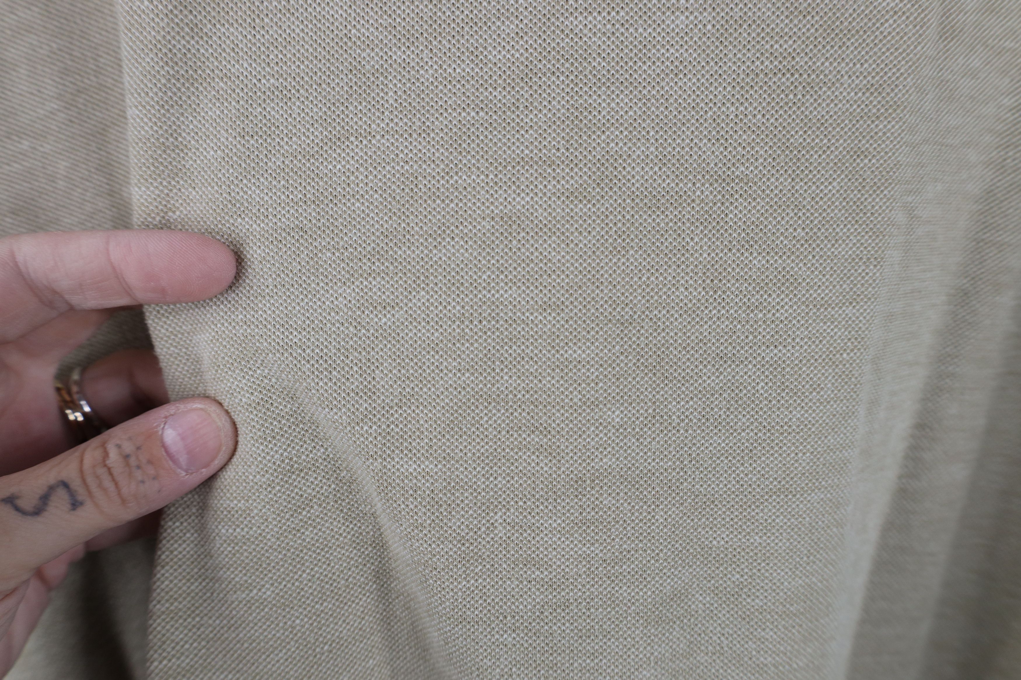 Vintage Vintage 90s Streetwear Cotton Pullover Polo Shirt Beige Size US L / EU 52-54 / 3 - 11 Thumbnail