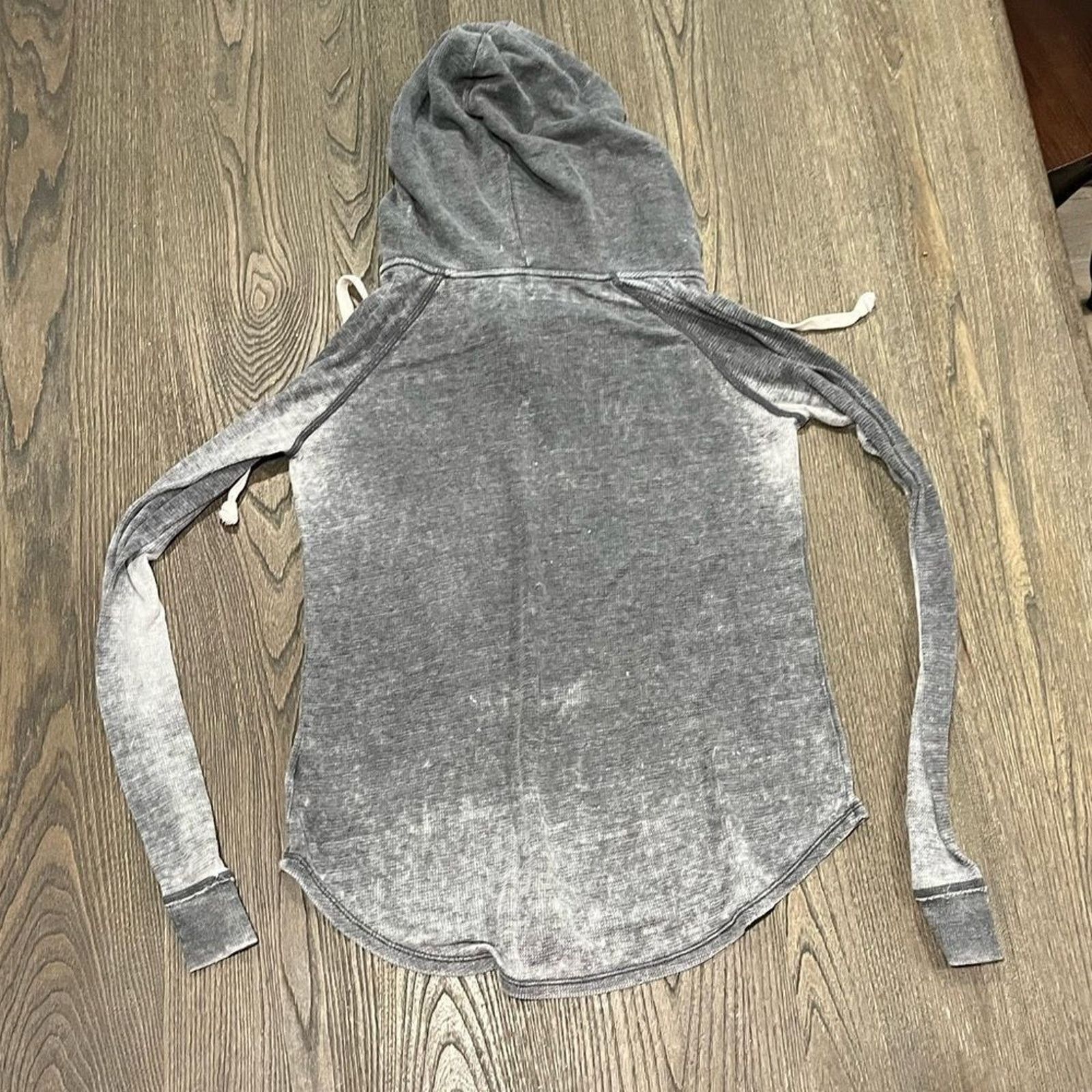 American Eagle Outfitters American Eagle Acid Wash Burnout Pullover Hoodie Size S Size S / US 4 / IT 40 - 5 Thumbnail