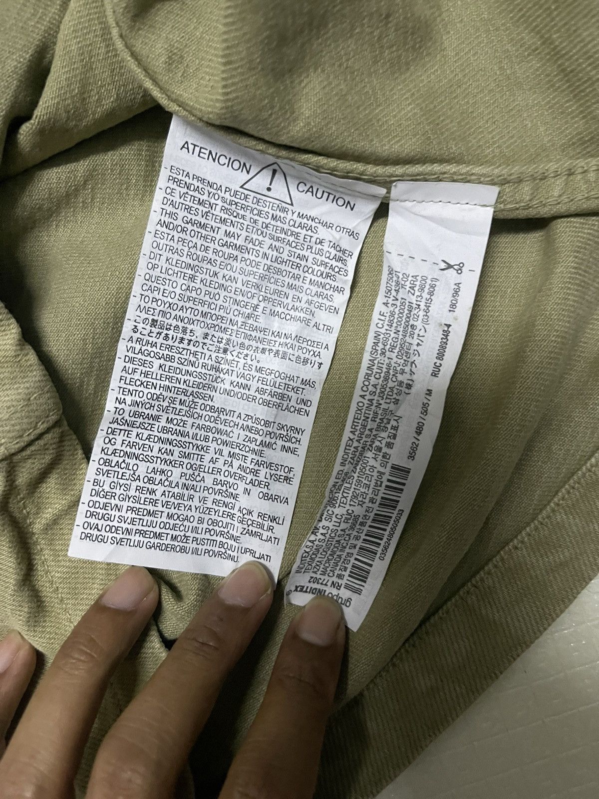 Zara ZARA men’ Military Overshirt Olive Green Size US M / EU 48-50 / 2 - 11 Thumbnail