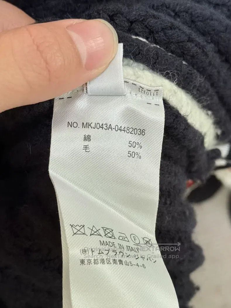 Thom Browne Thom Browne Four Stripe Sweater Navy Size US L / EU 52-54 / 3 - 7 Thumbnail