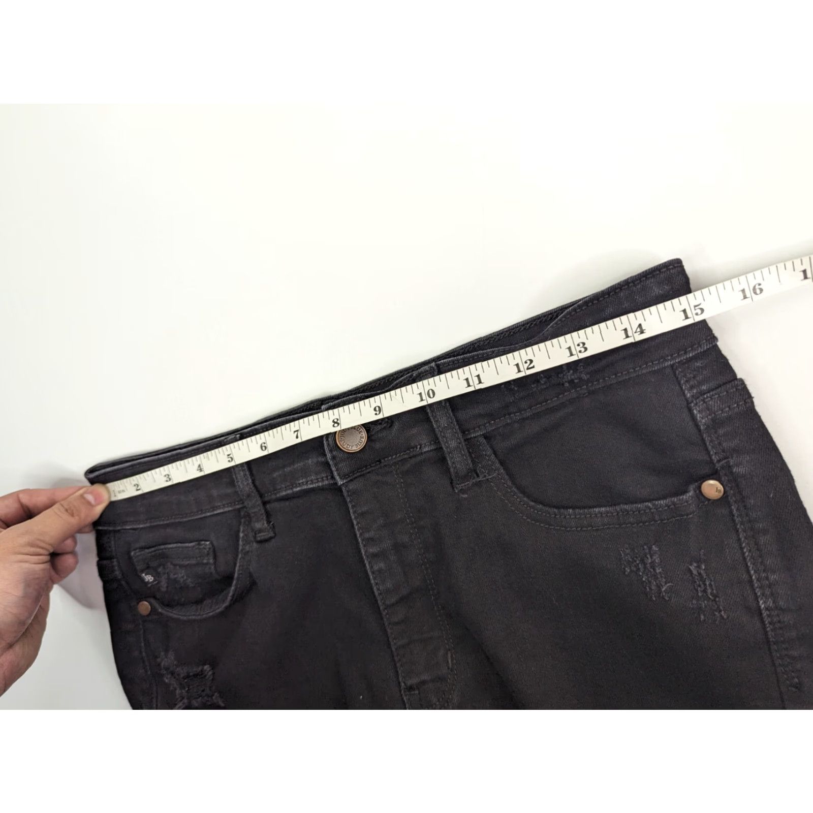 Vintage Judy Blue Black Denim Shorts JB15004BK Size 1XL Cuffed High Rise Size 40" / US 18 - 5 Thumbnail