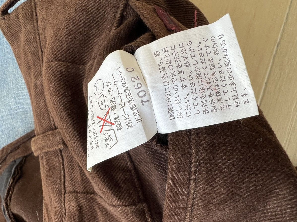 Mademoiselle Non Non Papas Japan X Tessuti Sondrio Baggy Gabardine Trouser Pant Size US 29 - 23 Thumbnail