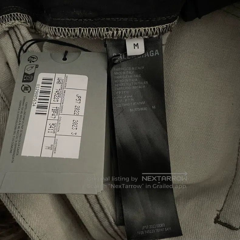Balenciaga Balenciaga size M Hand-painted graffiti dirty baggy jeans Size US 27 - 5 Thumbnail
