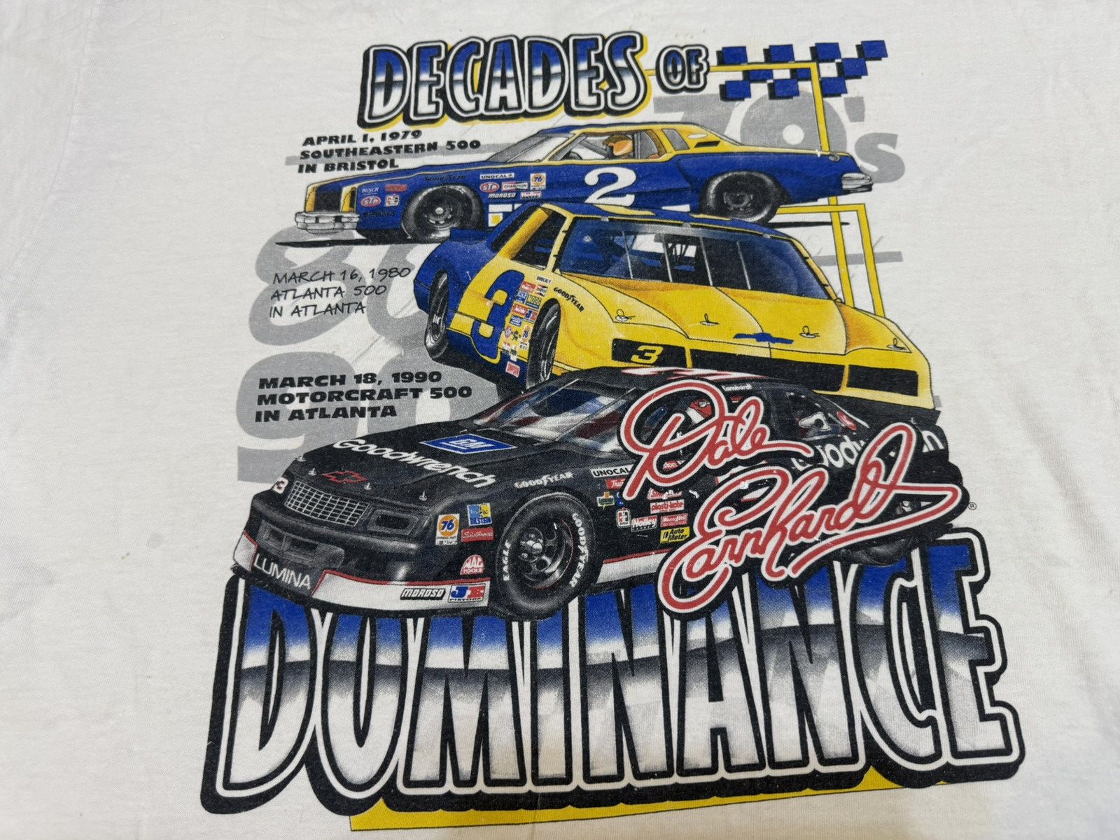 Vintage Vintage 2000s NASCAR Dale Earnhardt Racing T Shirt Ferrari Size US XXL / EU 58 / 5 - 5 Thumbnail