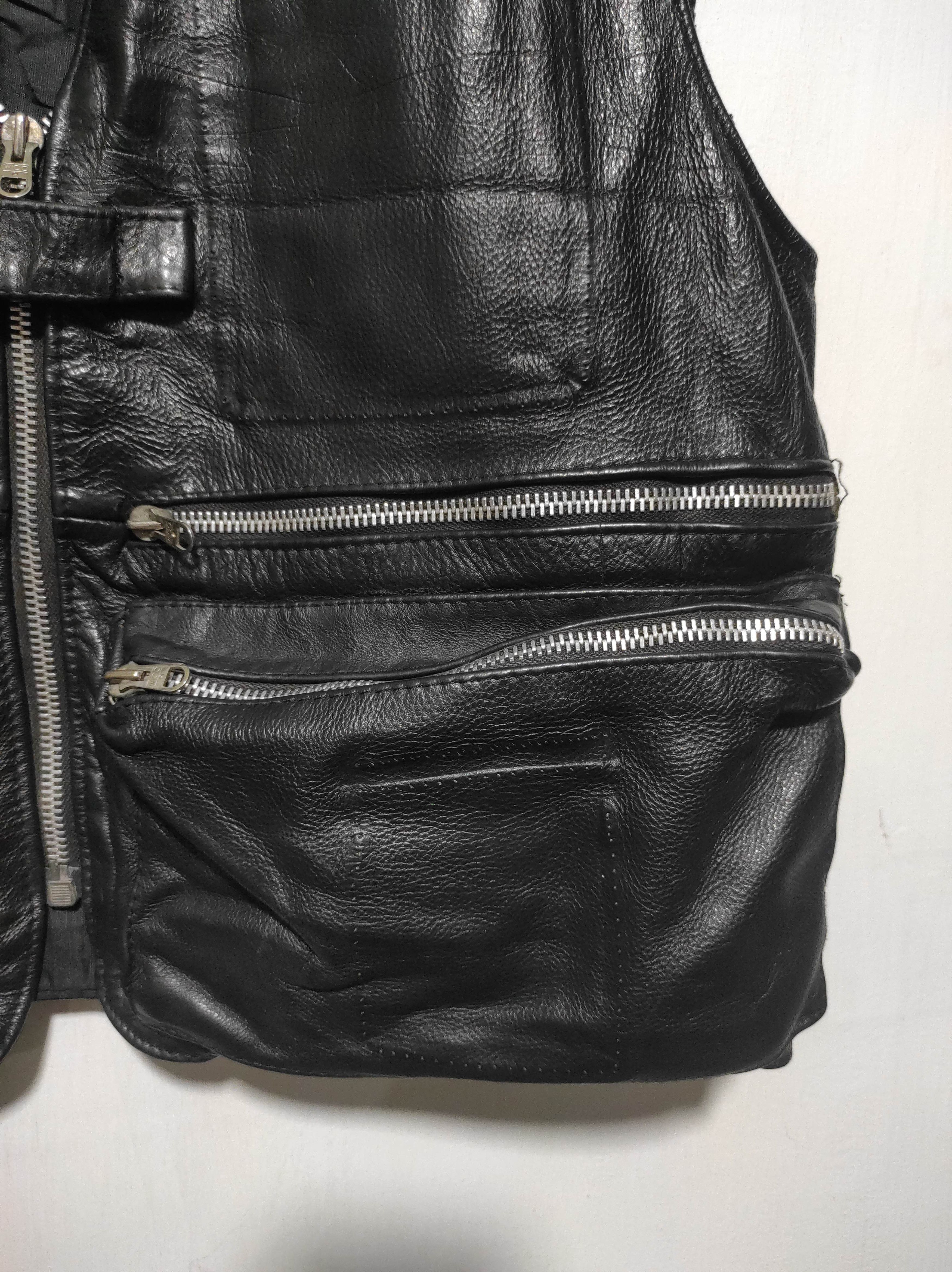 Leather Vintage Overpell Motorcycle Leather Vest Jacket Size US L / EU 52-54 / 3 - 5 Thumbnail