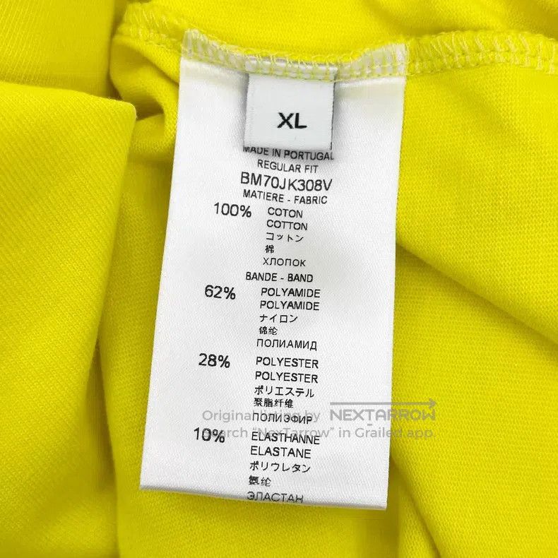 Givenchy Givenchy Side Logo Lemon Yellow Short-sleeve T-shirt Size US XL / EU 56 / 4 - 5 Thumbnail