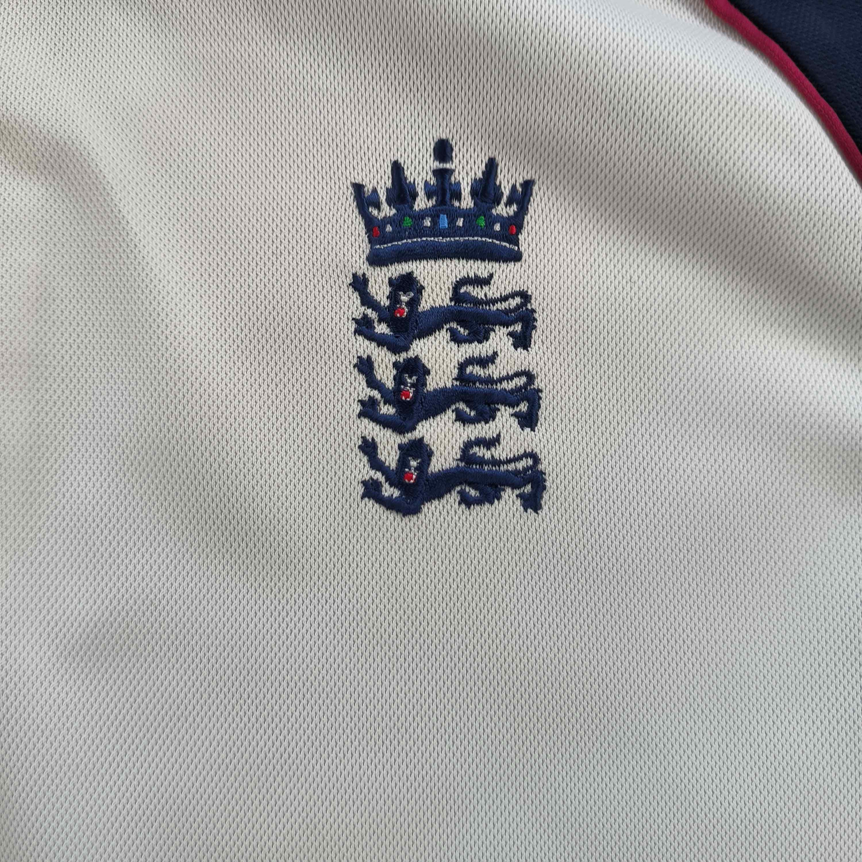 Asics England 1998-99 Asics cricket jersey shirt size XL Size US XL / EU 56 / 4 - 3 Thumbnail
