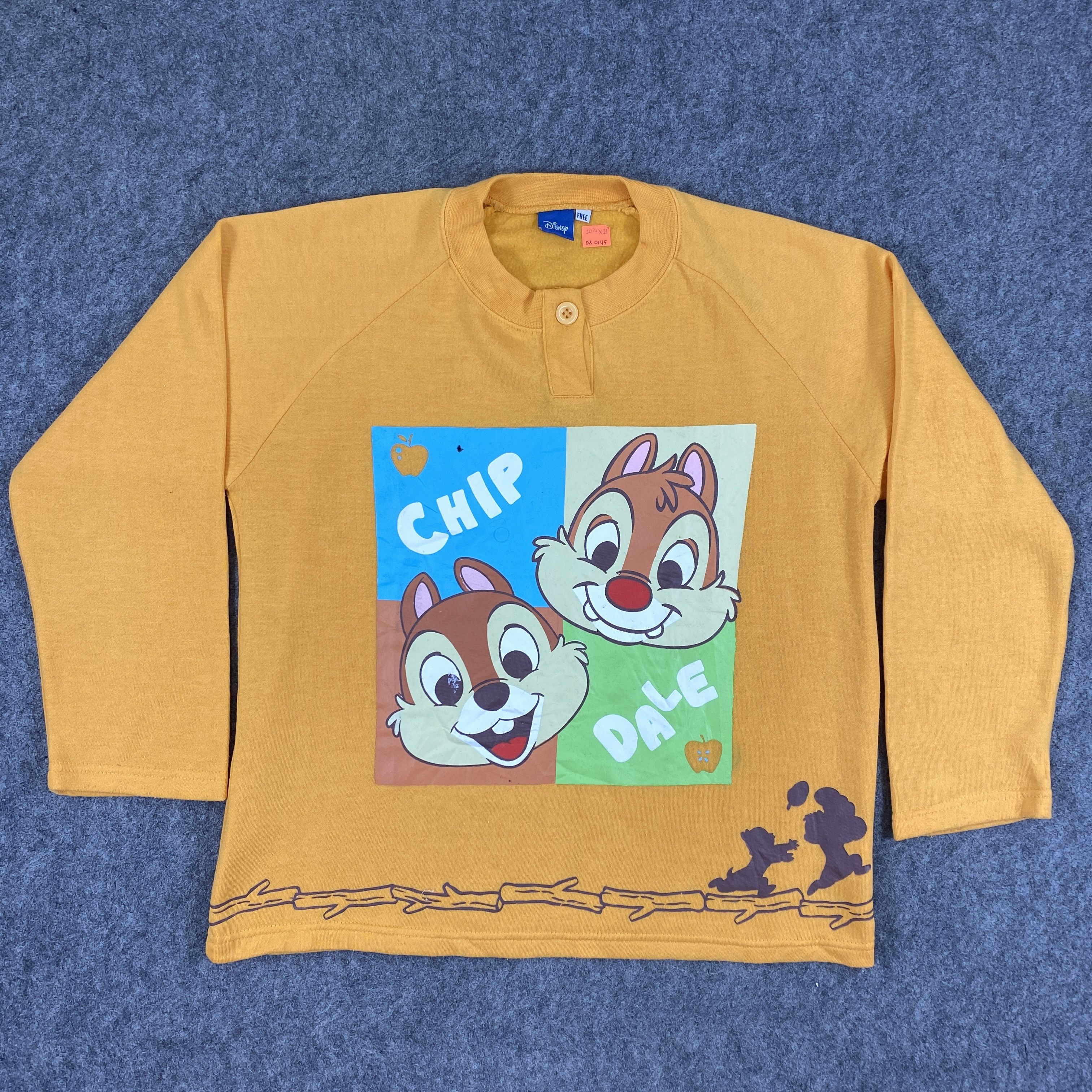 Disney Vintage Disney x Chip Dale Sweatshirt - SW145 Size US S / EU 44-46 / 1 - 1 Thumbnail