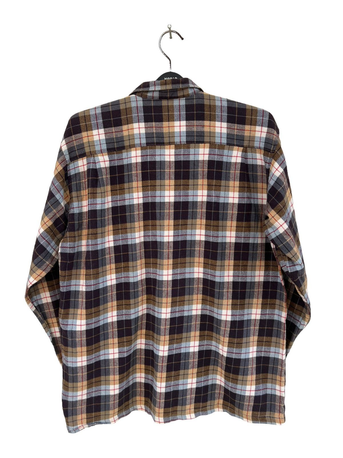 Big John Vintage 90s Big John Japan Double Flap Pocket Plaid Flannel Size US L / EU 52-54 / 3 - 15 Thumbnail