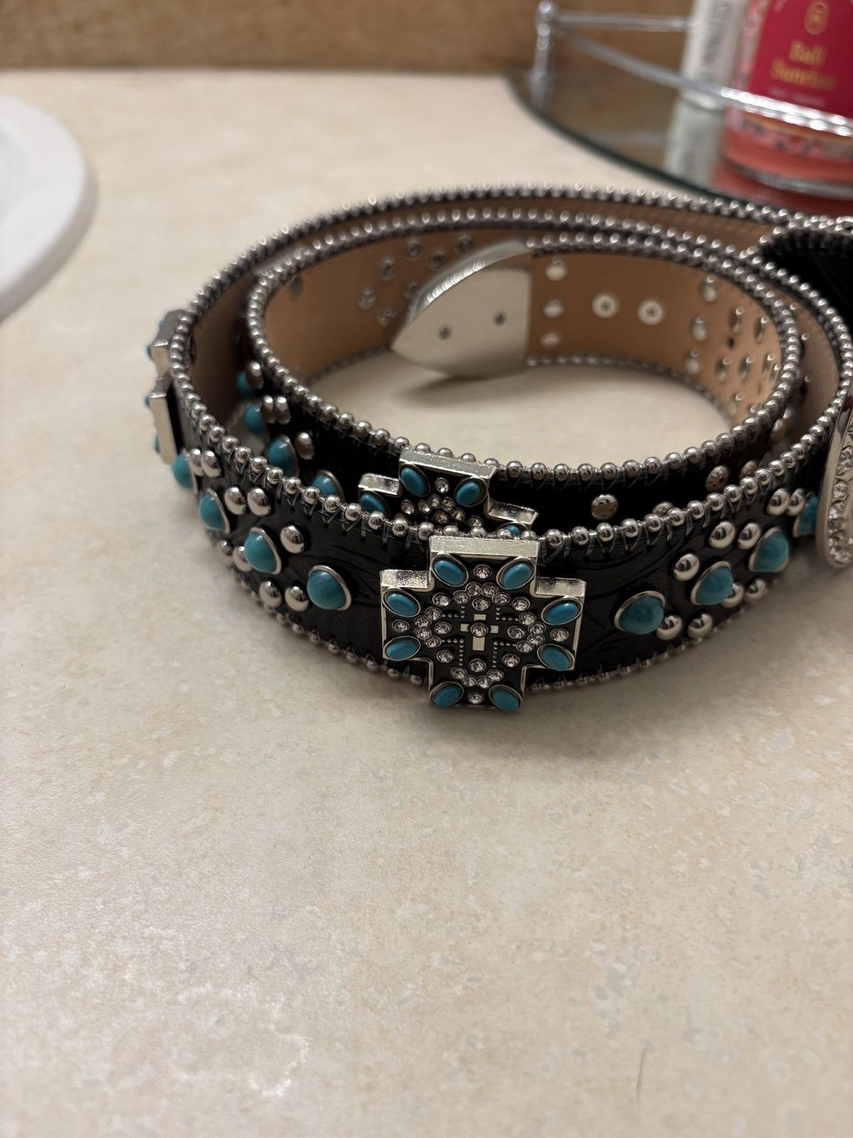 The GV Gallery Gv Gallery Rhinestone Belt Size 34 - 4 Thumbnail