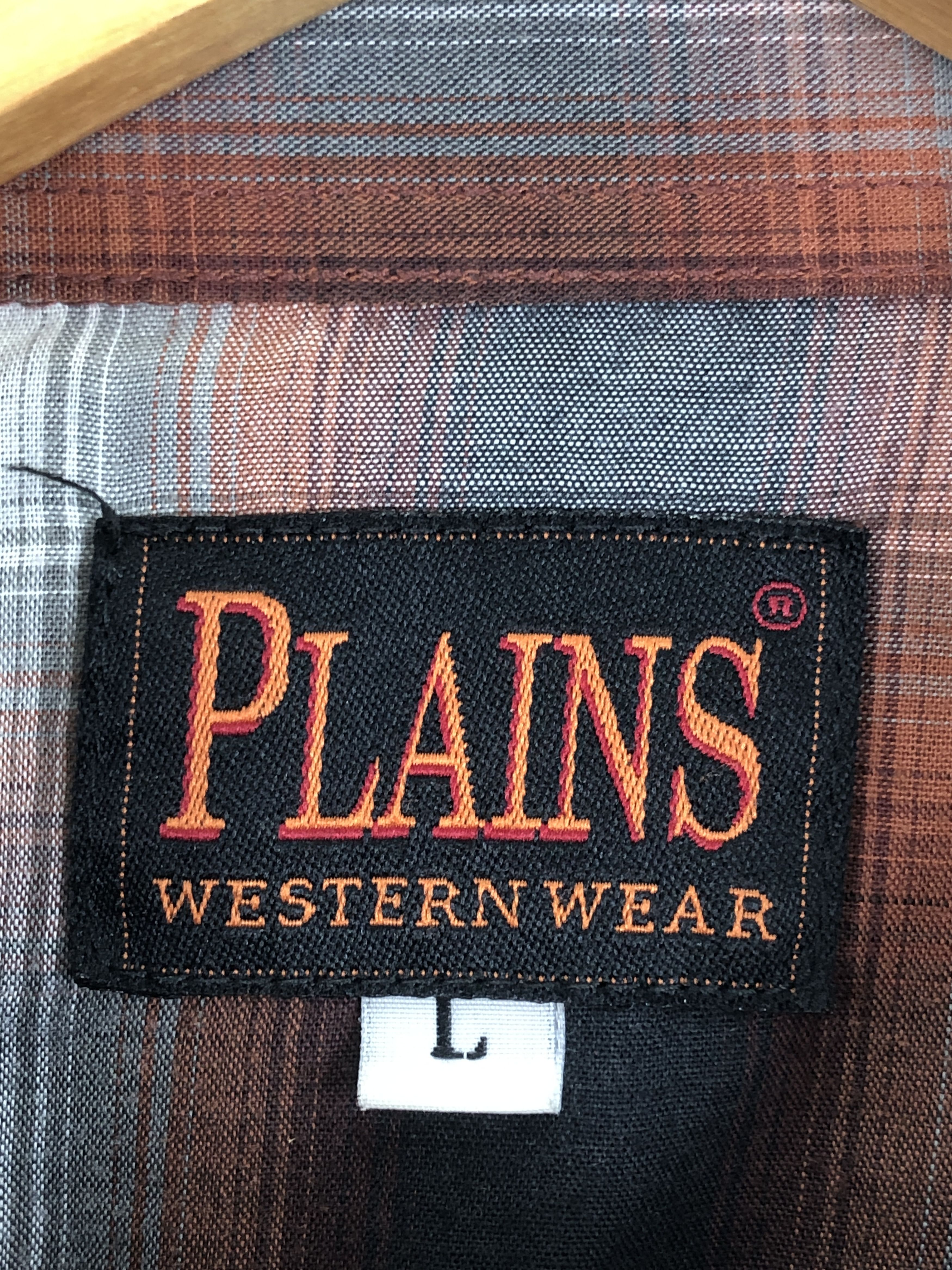 Japanese Brand × Vintage Vintage Japanese Brand Shadow Plaid Button Up Shirt TA0482 Size US L / EU 52-54 / 3 - 5 Thumbnail