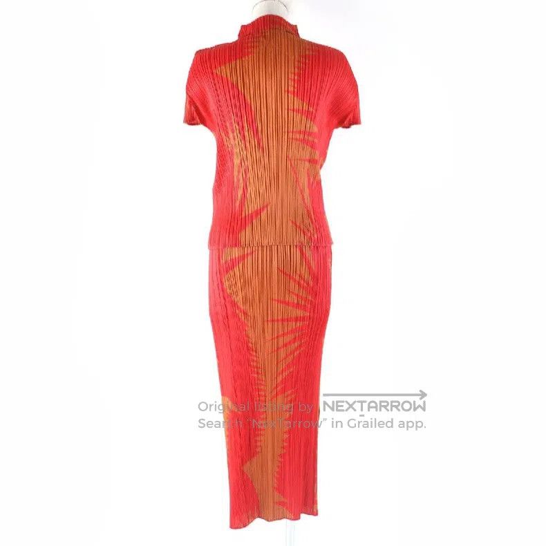 Issey Miyake Issey Miyake Orange Dress Size M / US 6-8 / IT 42-44 - 2 Thumbnail