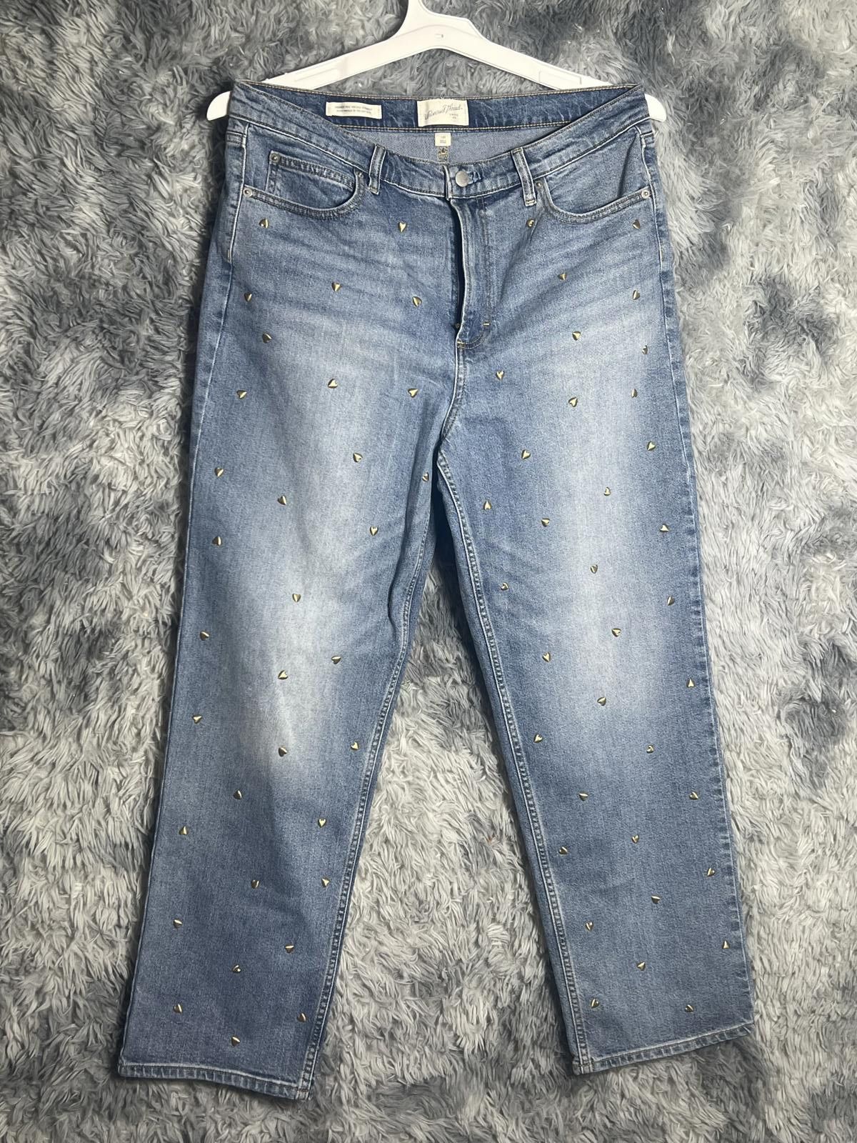 Other Universal Thread High-Rise Vintage Straight Studded Size 14R Size 34" / US 12 / IT 48 - 1 Thumbnail