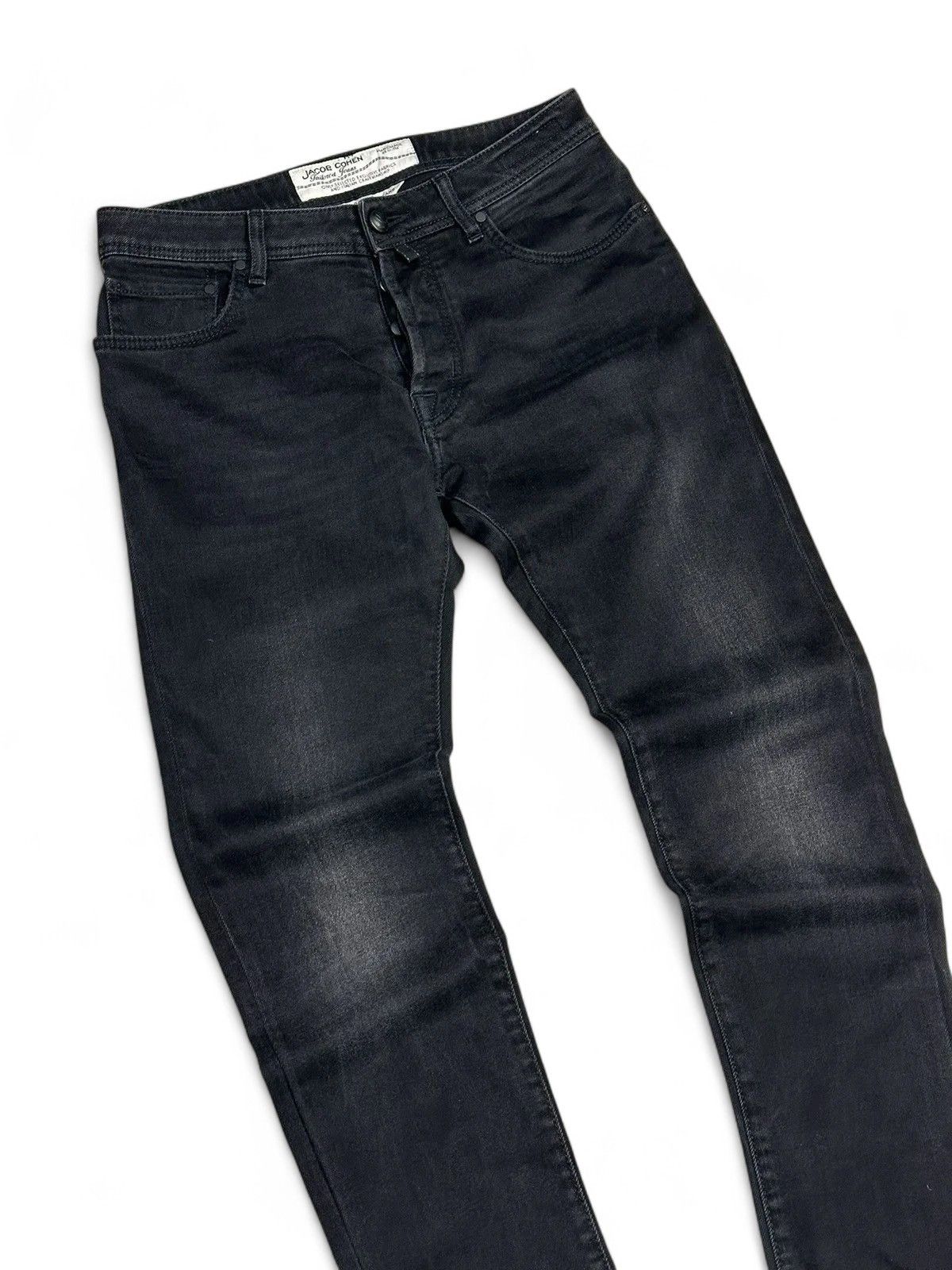 14th Addiction Jacob Cohen black denim jeans slim fit vintage style Size US 32 / EU 48 - 4 Thumbnail