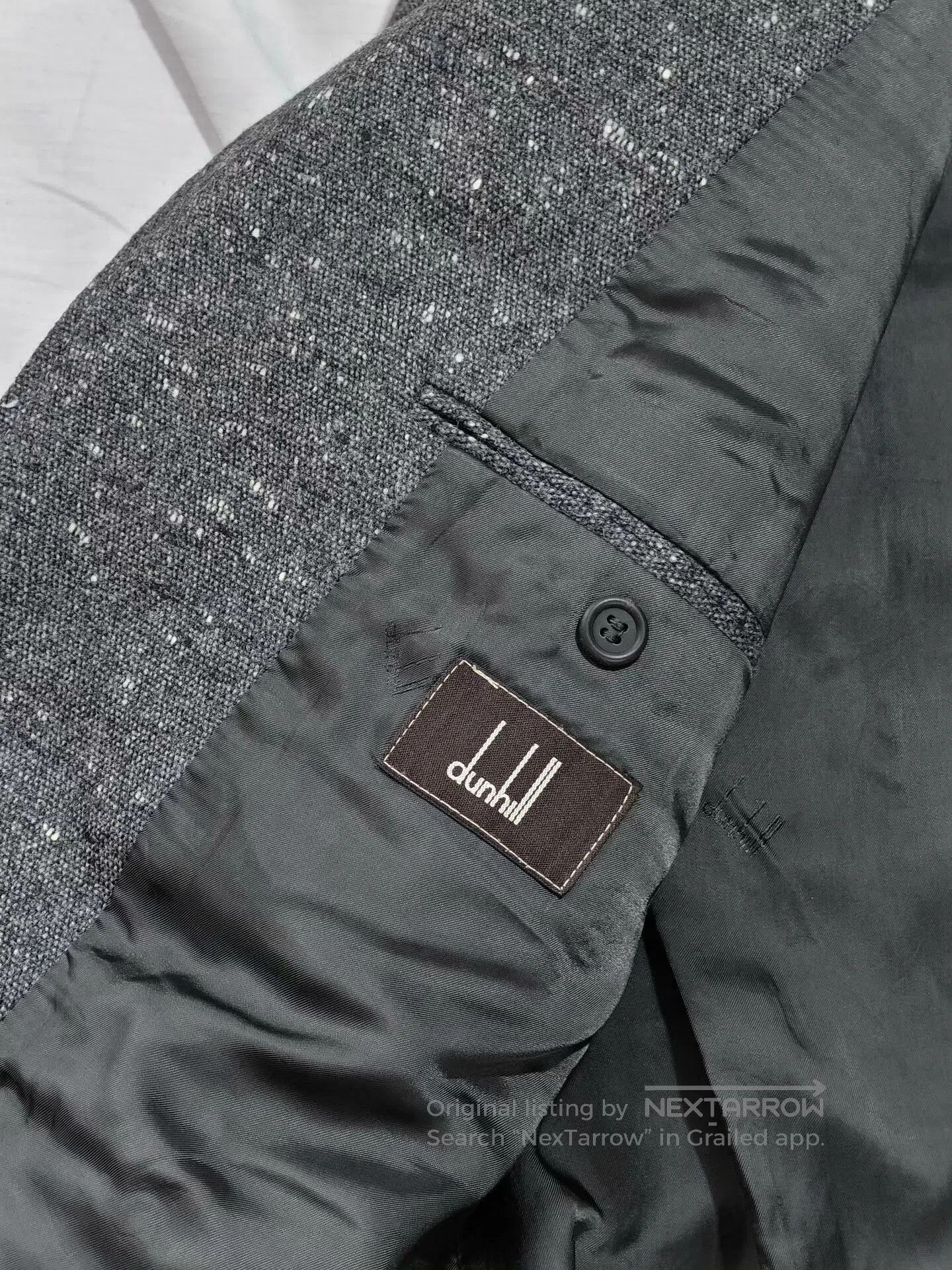 Alfred Dunhill Dunhill Gray Wool Cashmere Suit Jacket. Size US M / EU 48-50 / 2 - 7 Thumbnail