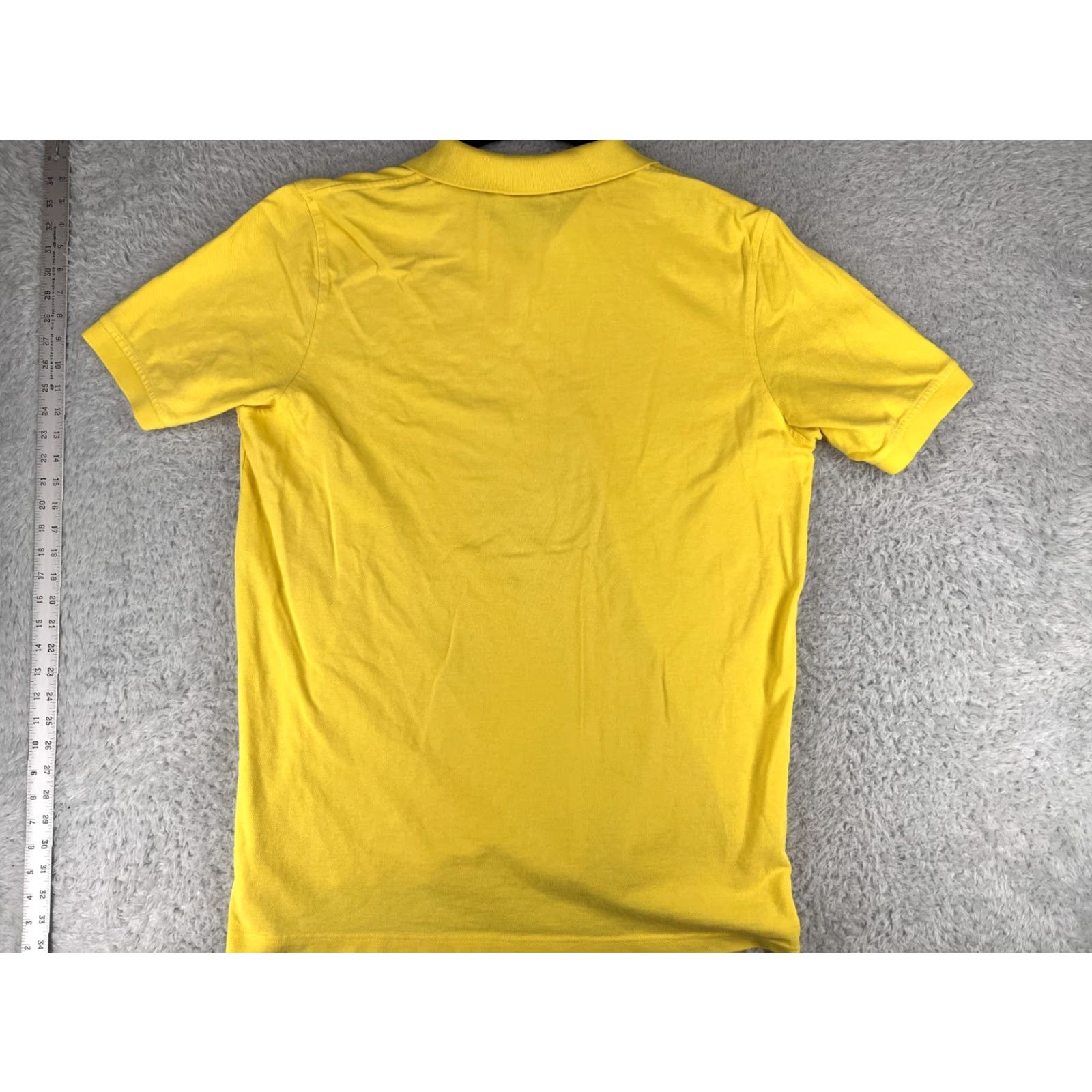 Lands' End Lands' End Polo Shirt Mens Extra Large Yellow Short Sleeve 100% Cotton Golf Knit Logo Embroidered Button - Mens, Polo, XL, Yellow, Lands' End Size US XL / EU 56 / 4 - 2 Thumbnail
