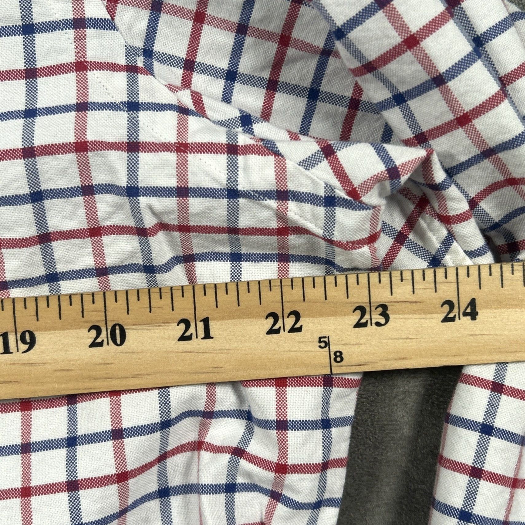 Ralph Lauren Ralph Lauren Mens Button Down Flesh Pony Red White Blue Check Shirt Large Size US L / EU 52-54 / 3 - 6 Thumbnail