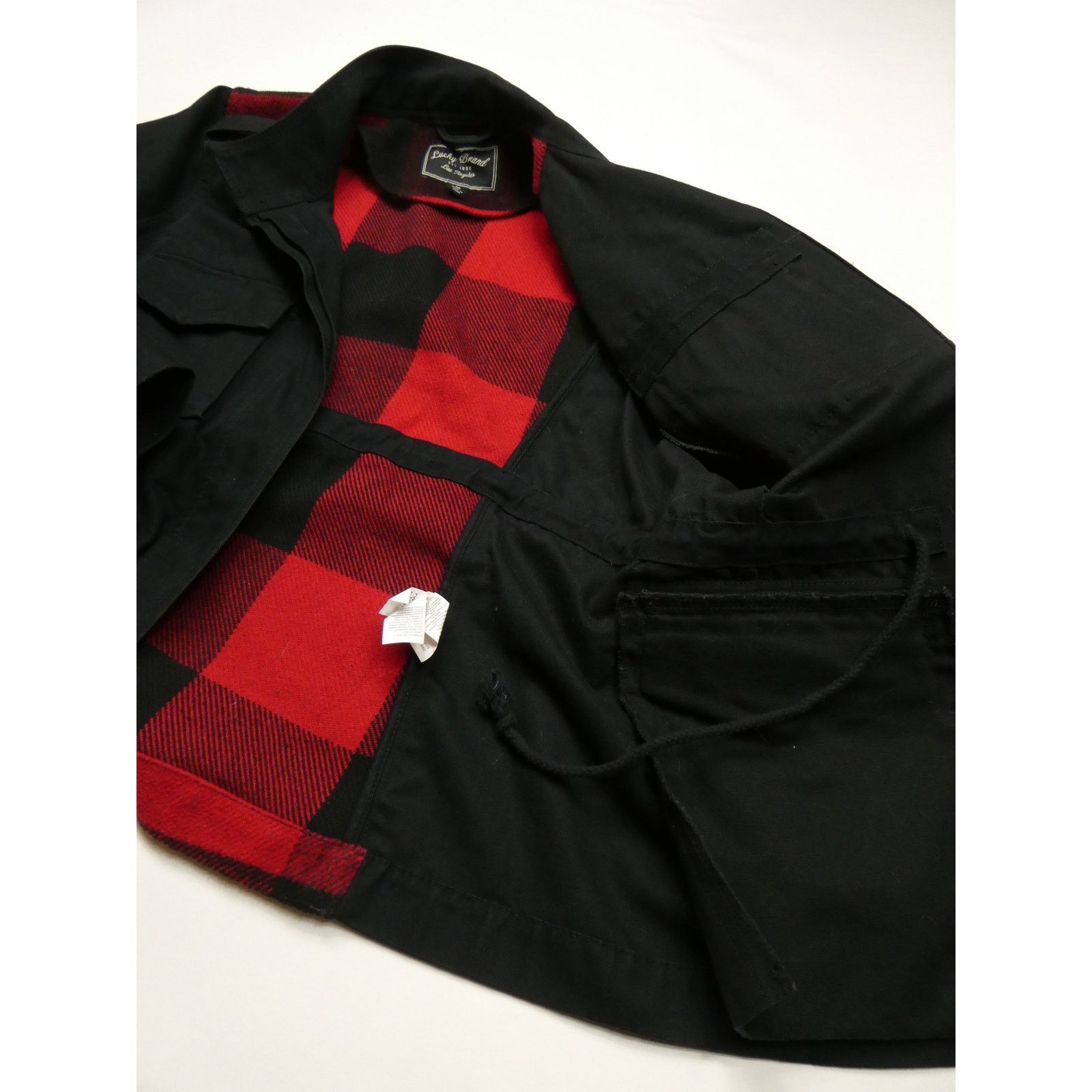 Lucky Brand LUCKY BRAND canvas jacket with flannel back, medium, NEW Size M / US 6-8 / IT 42-44 - 3 Thumbnail