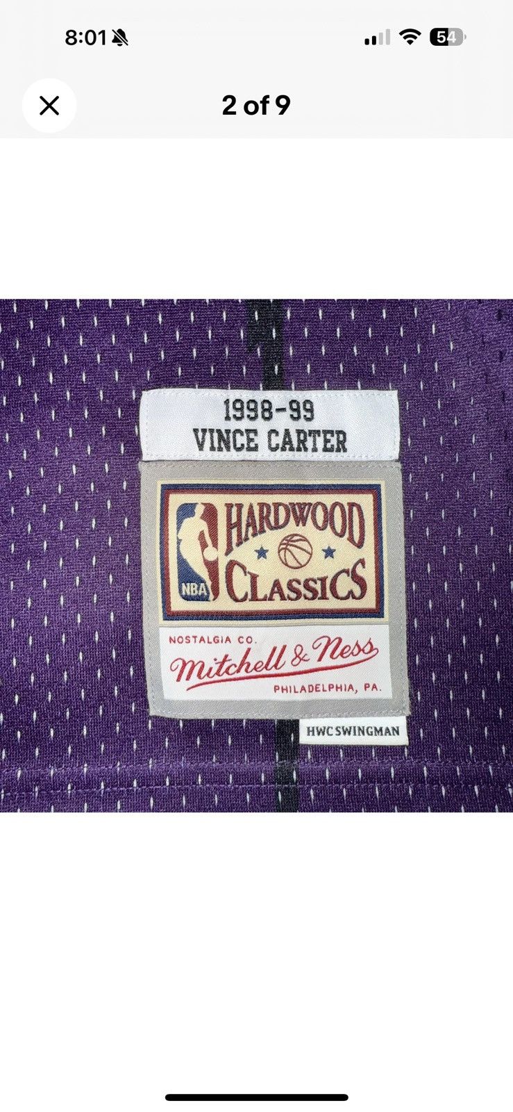 Mitchell & Ness Mitchell & Ness Toronto Raptors Vince Carter Jersey Size XL Size US XL / EU 56 / 4 - 2 Thumbnail