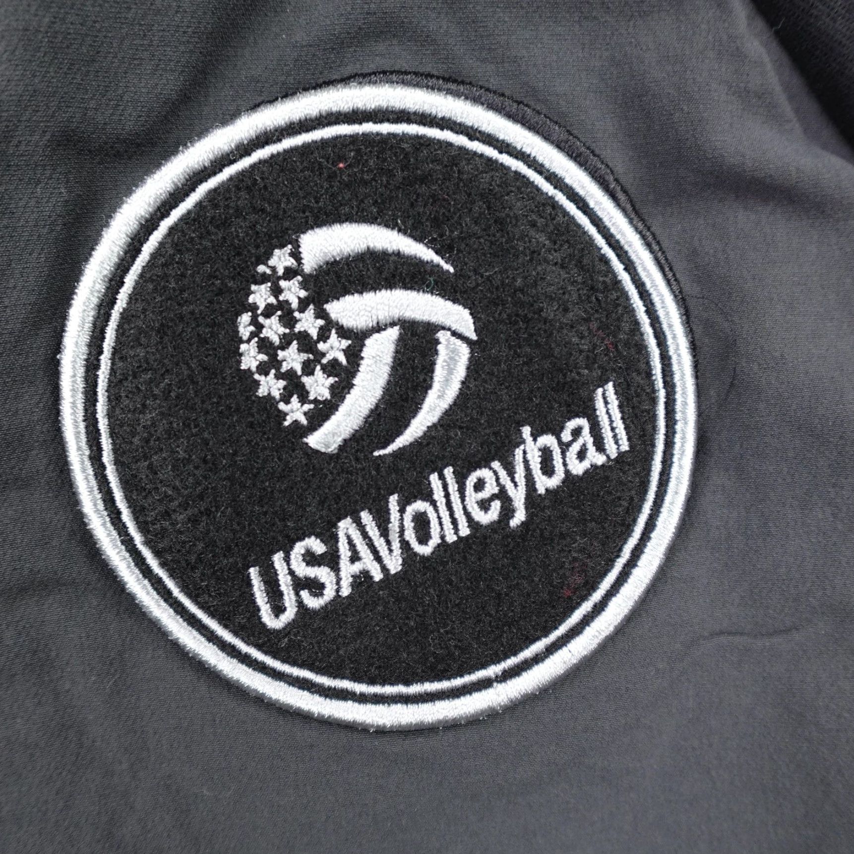 Adidas Adidas Jacket Womens L Gray Black USA Volleyball Track Bomber Coat Zip Up Size L / US 10 / IT 46 - 3 Thumbnail