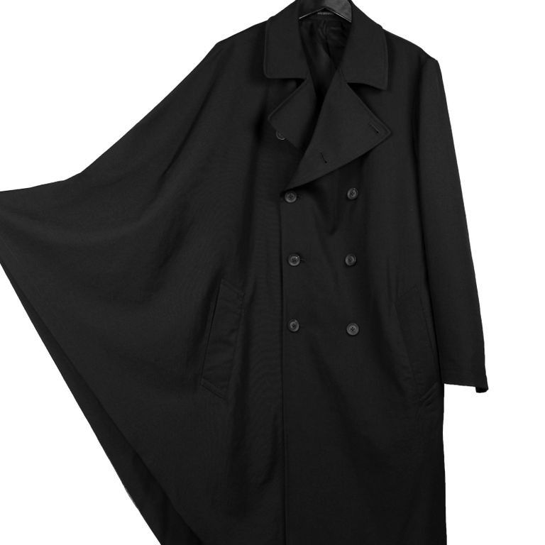 Yohji Yamamoto Yohji Yamamoto Pour Homme - Asymmetric Right Cape Coat Size US S / EU 44-46 / 1 - 13 Thumbnail