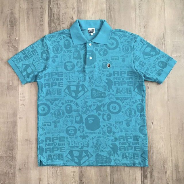 Bape × Nigo BAPE LOGO polo shirt BAPESTA General a bathing ape NIGO Size US M / EU 48-50 / 2 - 1 Thumbnail