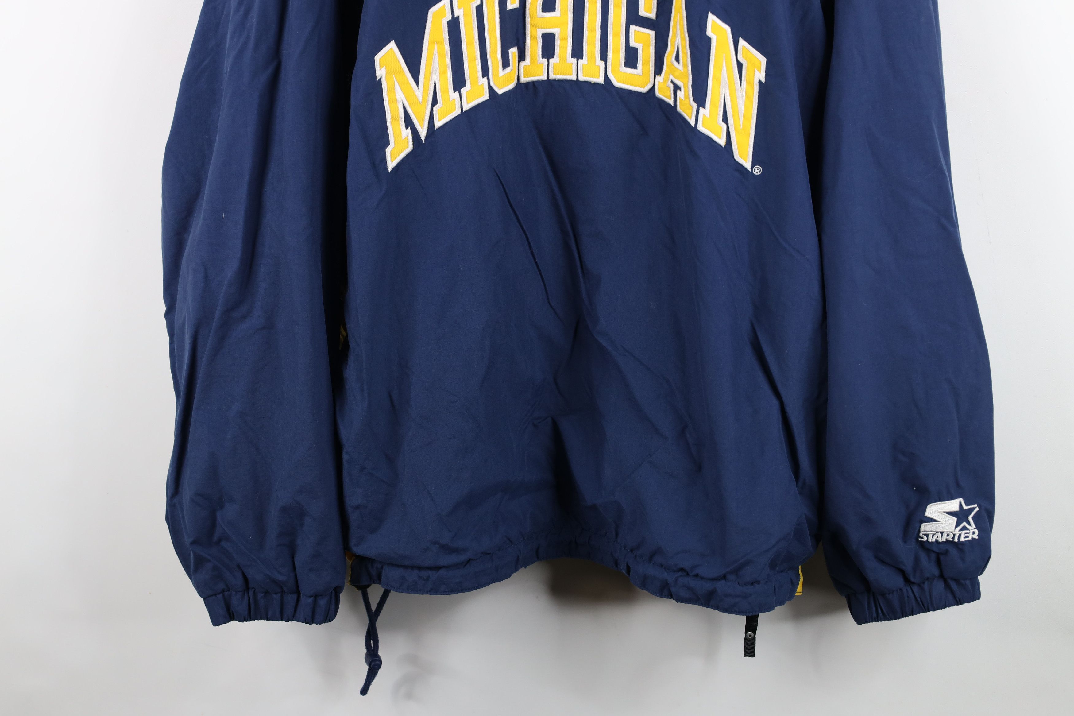 Starter Vintage 90s Starter Reversible University of Michigan Jacket Size US L / EU 52-54 / 3 - 3 Thumbnail