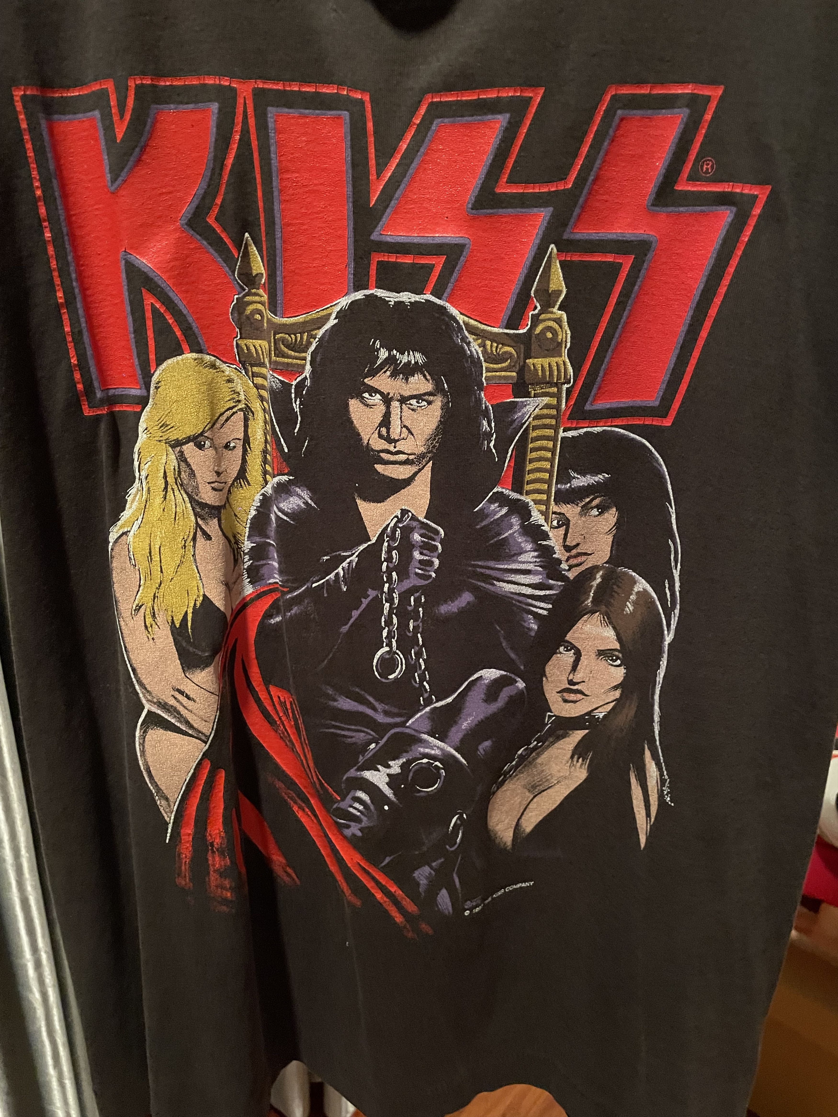 Vintage Kiss Dirty 1987 T Shirt Size US M / EU 48-50 / 2 - 3 Thumbnail