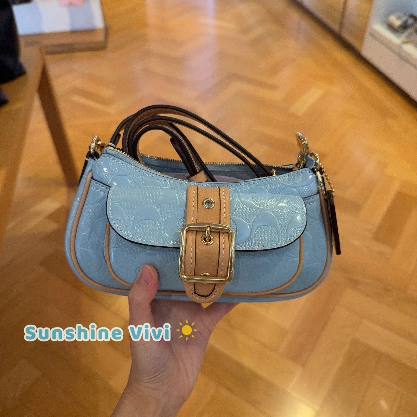 Coach Coach Hadley Mini Crossbody Bag CCZ44 denim/Gold/Indigo