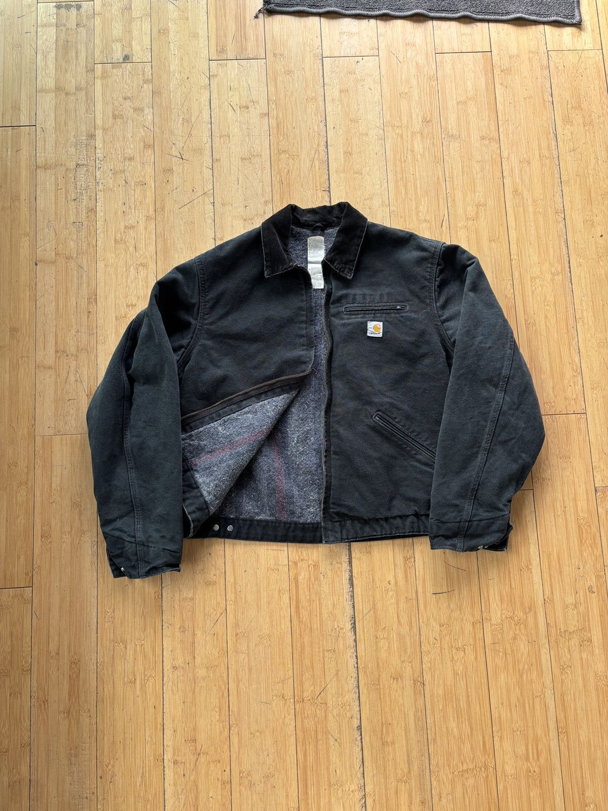 Carhartt Vintage Cahartt J01 BLK Detroit Jacket 46 Size US XL / EU 56 / 4 - 2 Thumbnail