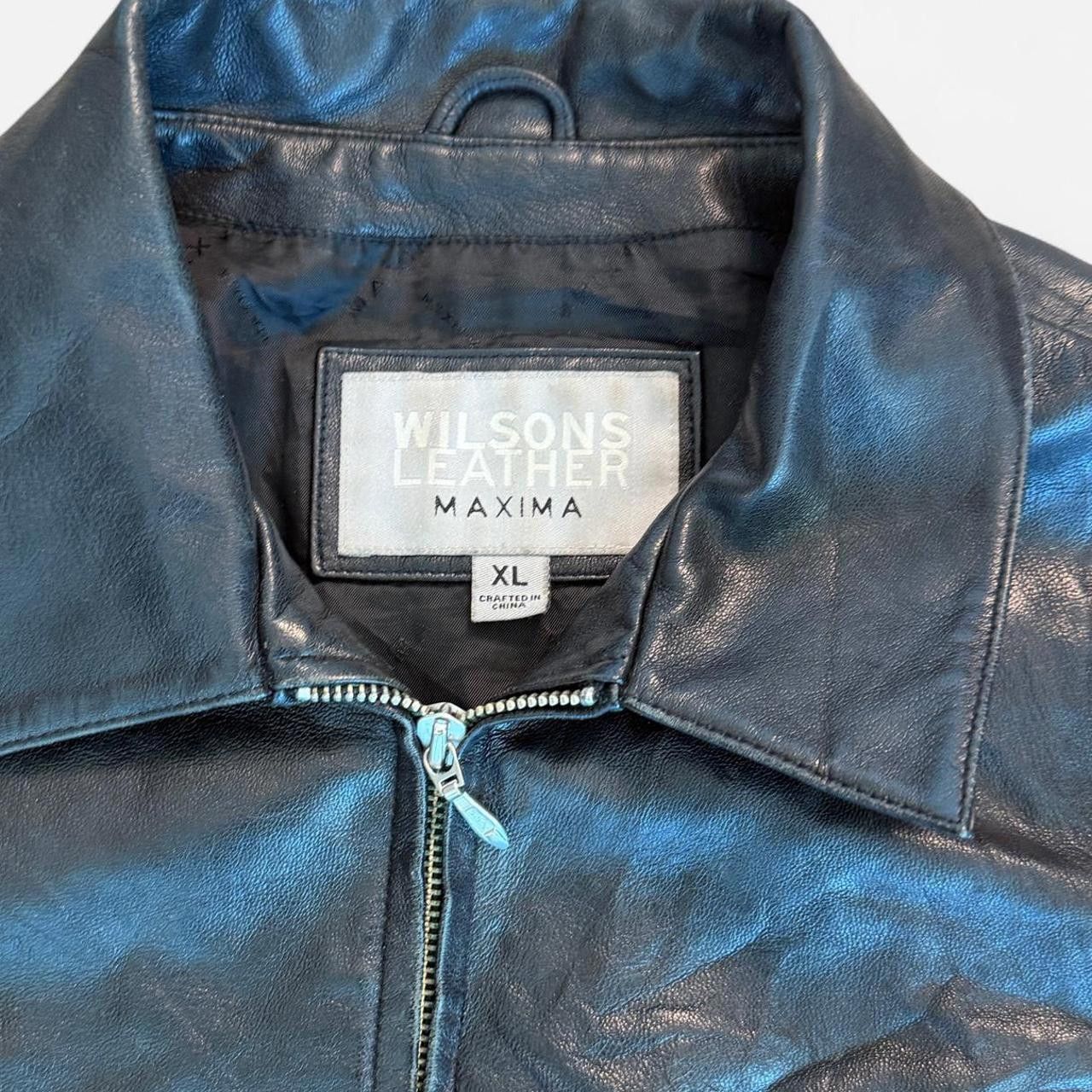 Other Wilson’s Leather Women's black blue Coats Size US 42 / EU 58 - 2 Thumbnail