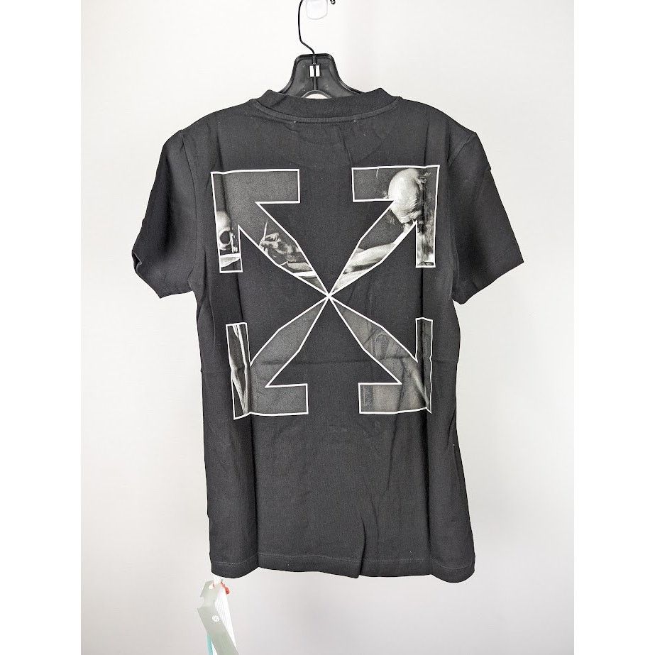 Off-White o1rshd1 Q:2 / Carav Arrow S/S Slim Tee in Black/White Size US XS / EU 42 / 0 - 1 Thumbnail