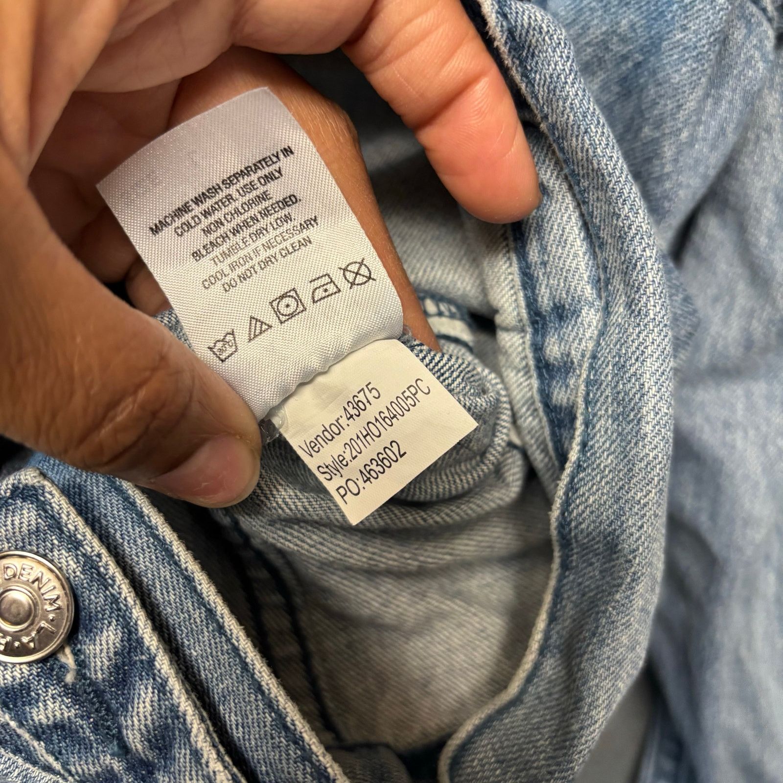 & Other Stories Pac Sun Denim Jacket Los Angeles Roses Embroidered Distress Size L / US 10 / IT 46 - 3 Thumbnail