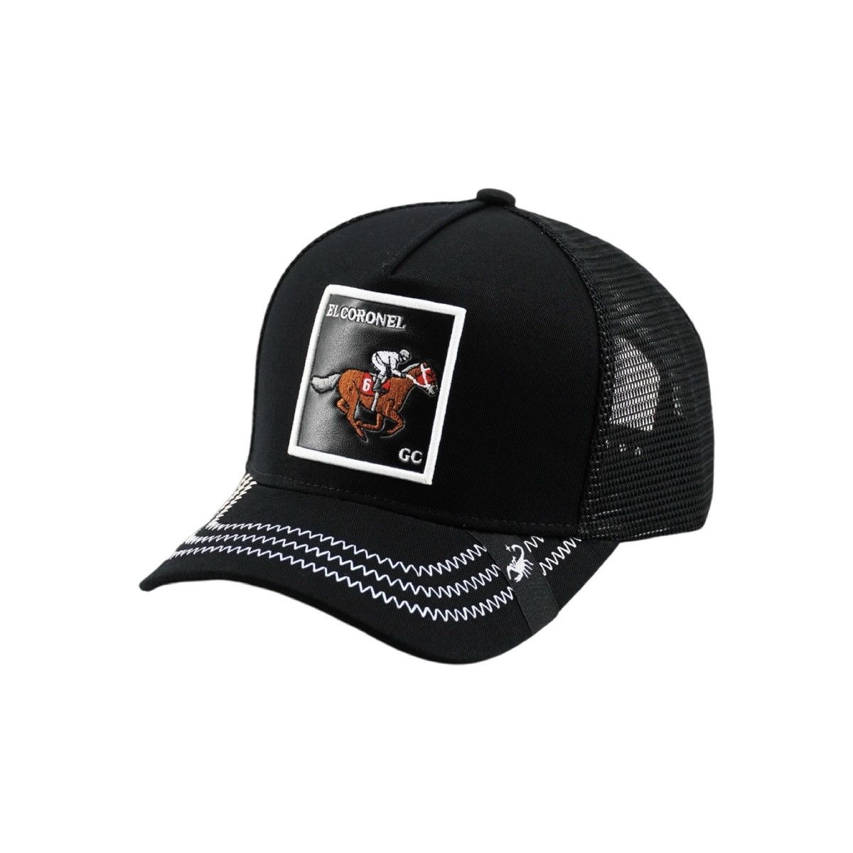 Ariat × CINCH × Supreme “El Coronel ” Jockey Trucker Hat Premium Black Size ONE SIZE - 1 Thumbnail